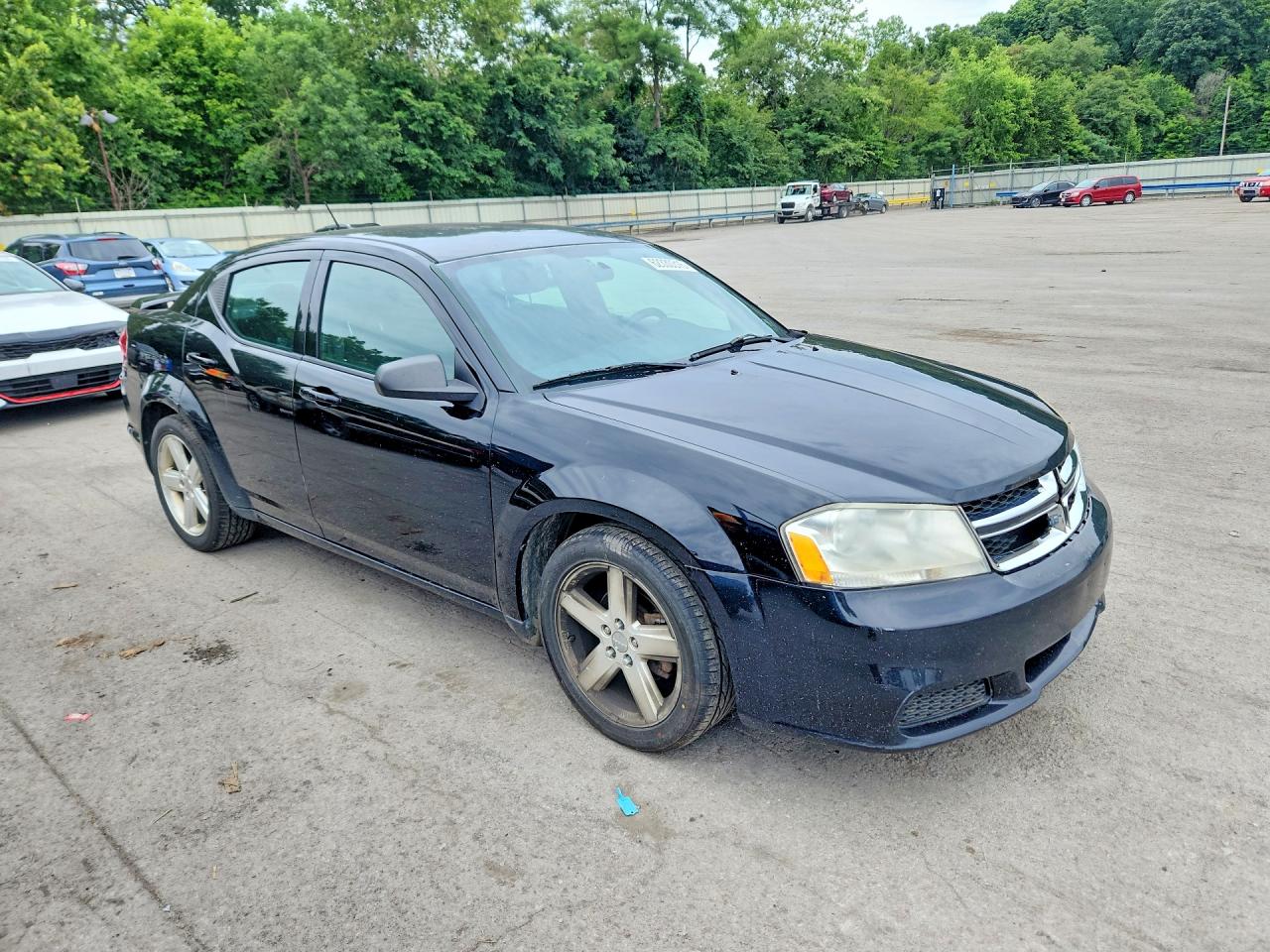 2013 Dodge Avenger Se Black vin: 1C3CDZAB9DN565687