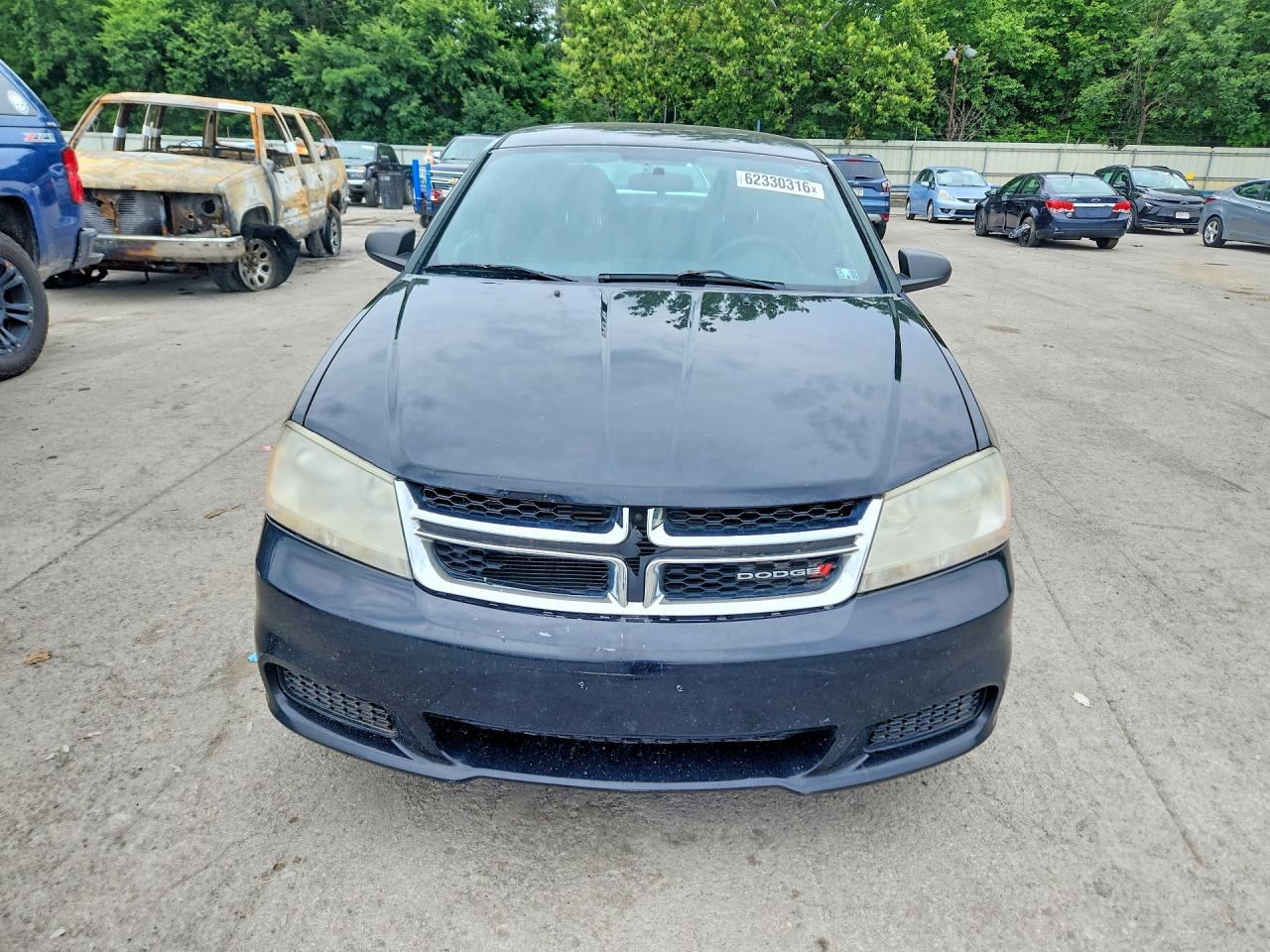 2013 Dodge Avenger Se Black vin: 1C3CDZAB9DN565687