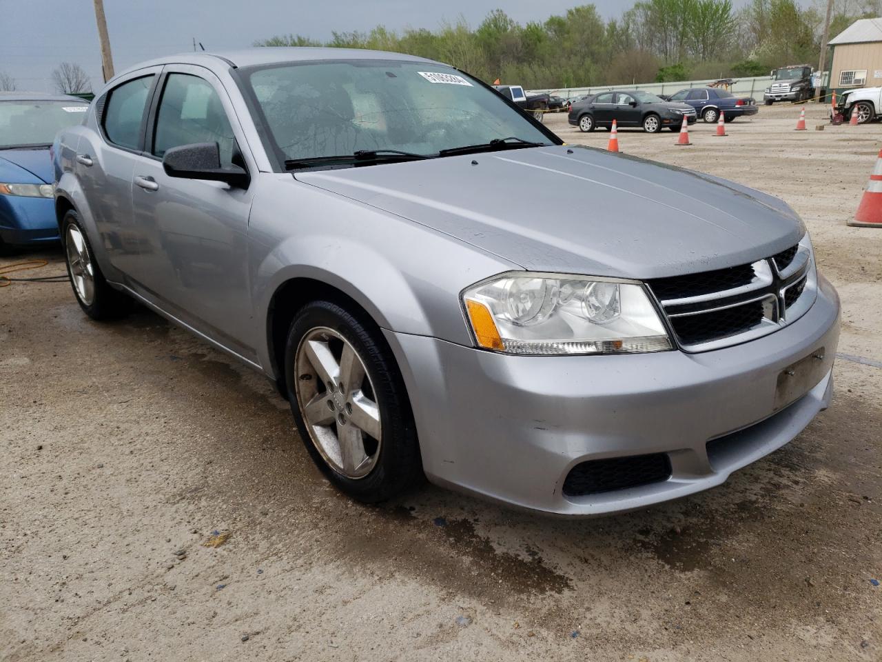 2013 Dodge Avenger Se Silver vin: 1C3CDZAB9DN566080