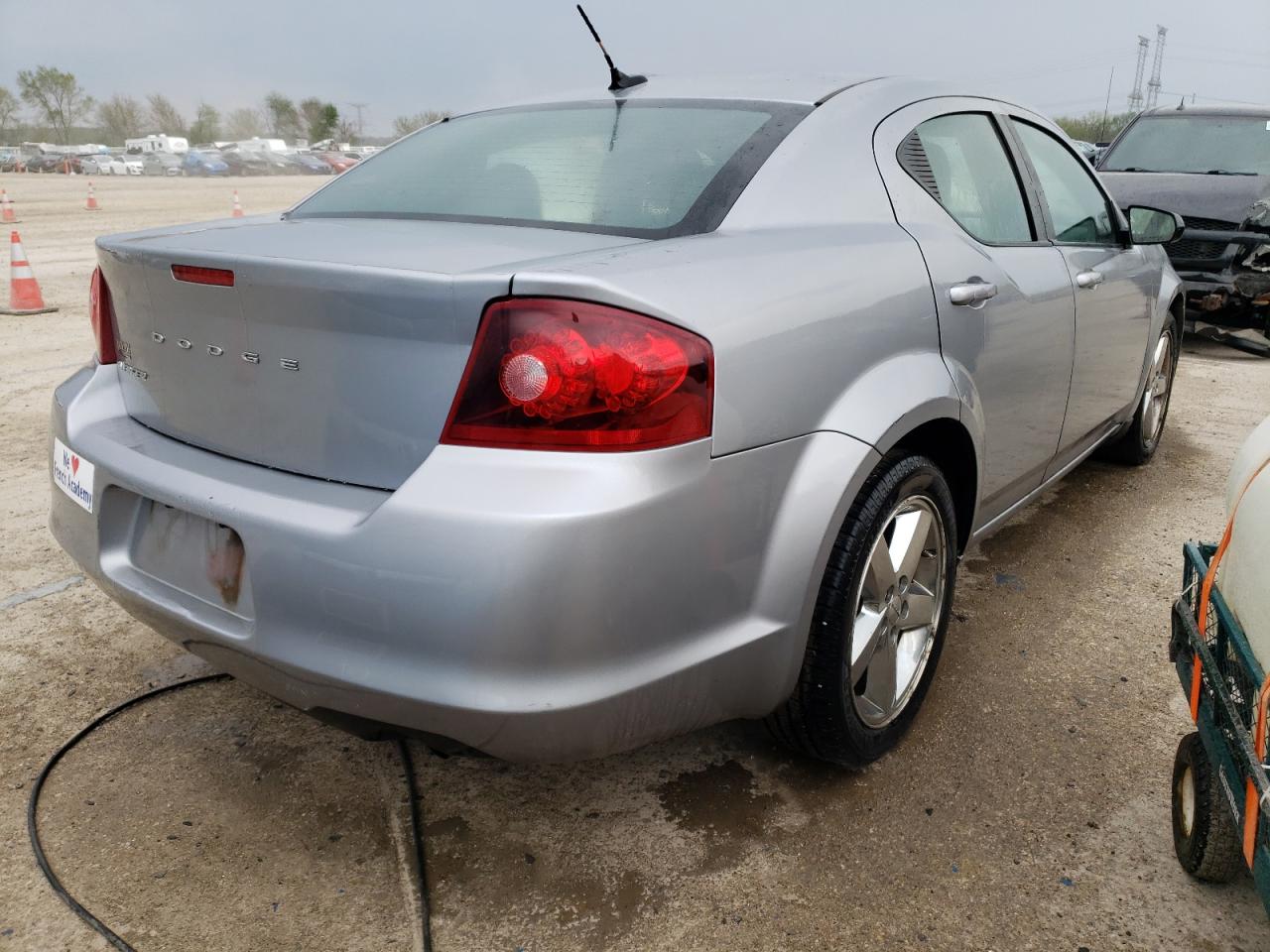 2013 Dodge Avenger Se Silver vin: 1C3CDZAB9DN566080