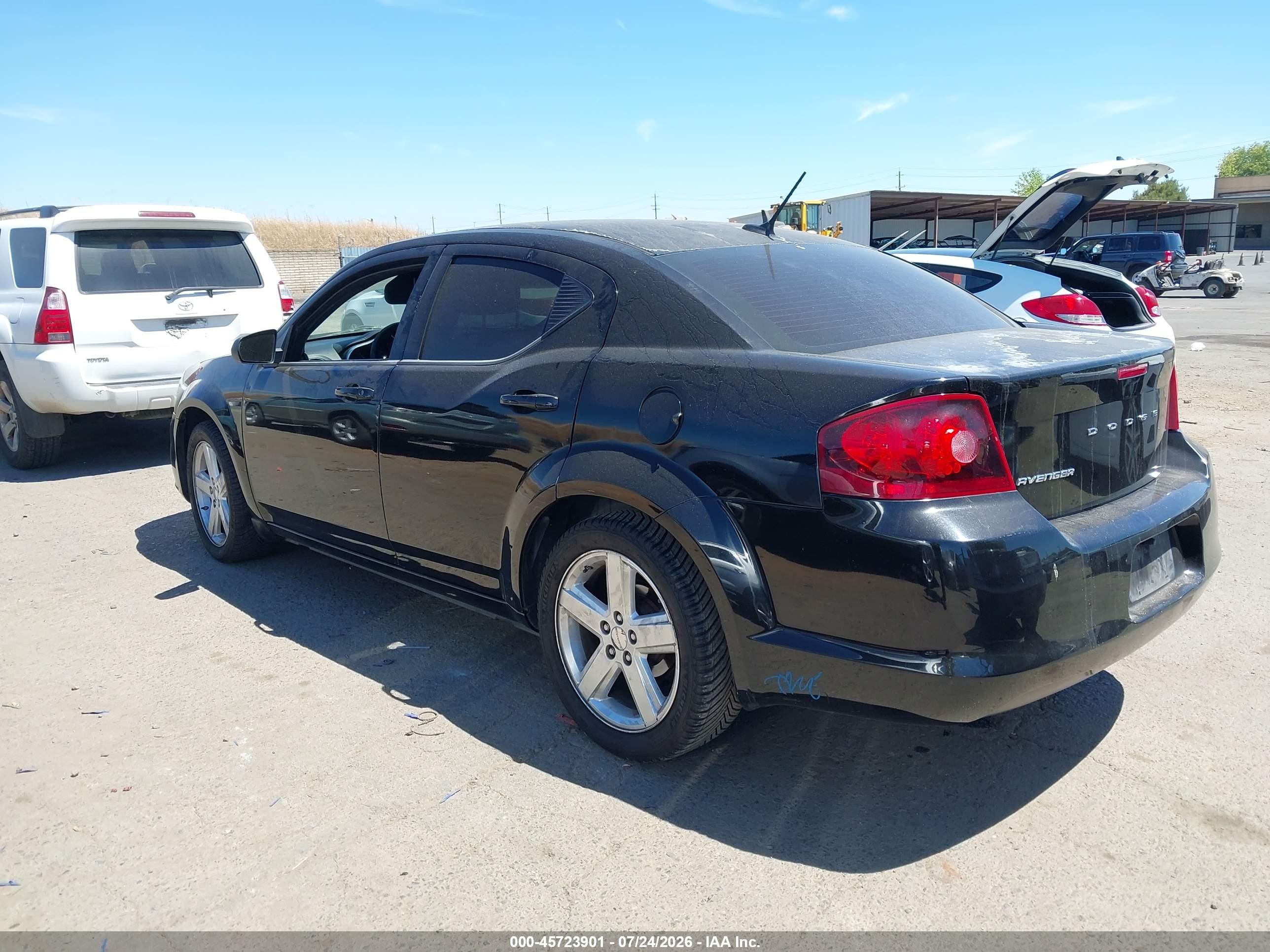 2013 Dodge Avenger Se Черный vin: 1C3CDZAB9DN643675