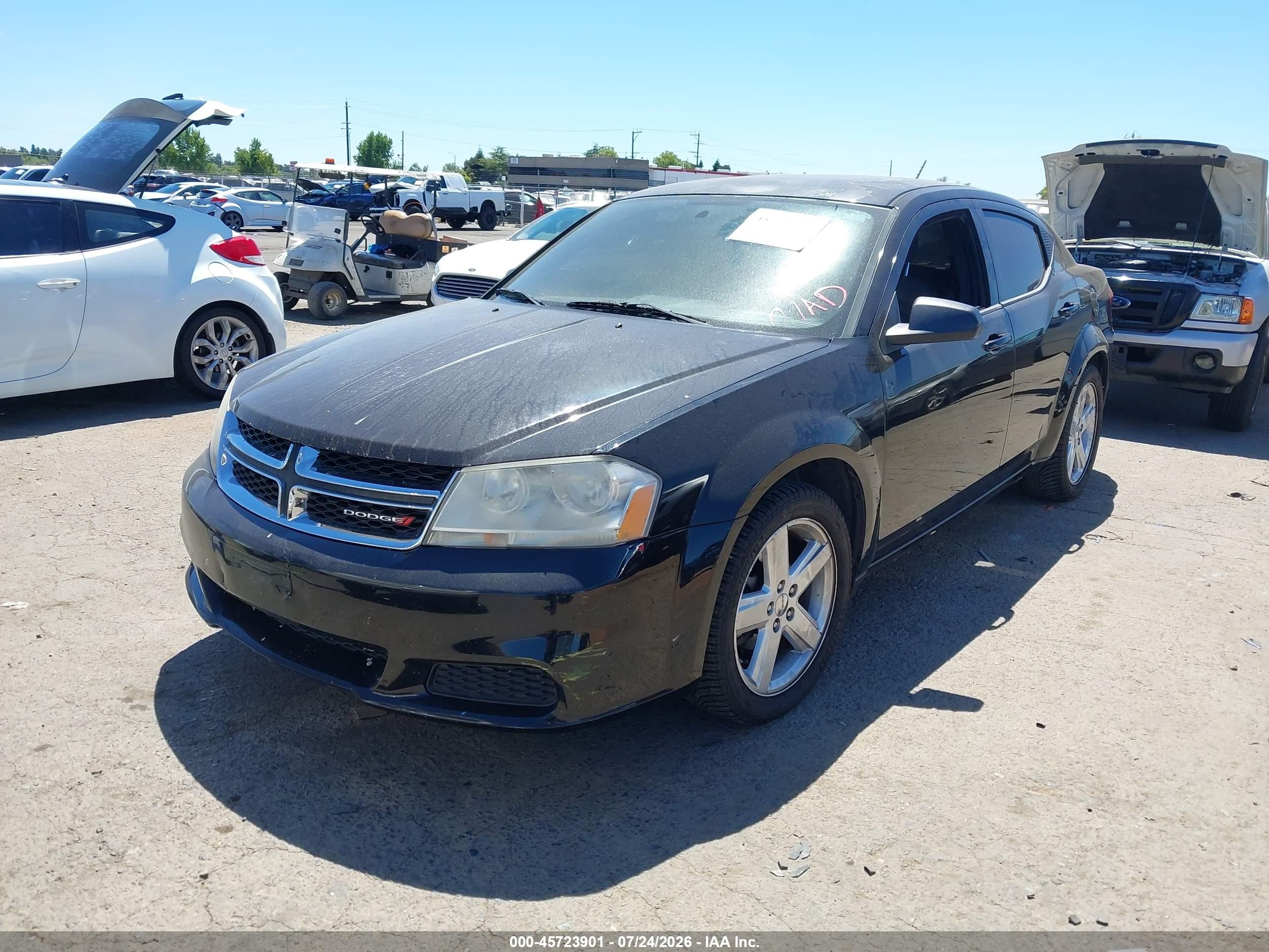2013 Dodge Avenger Se Черный vin: 1C3CDZAB9DN643675