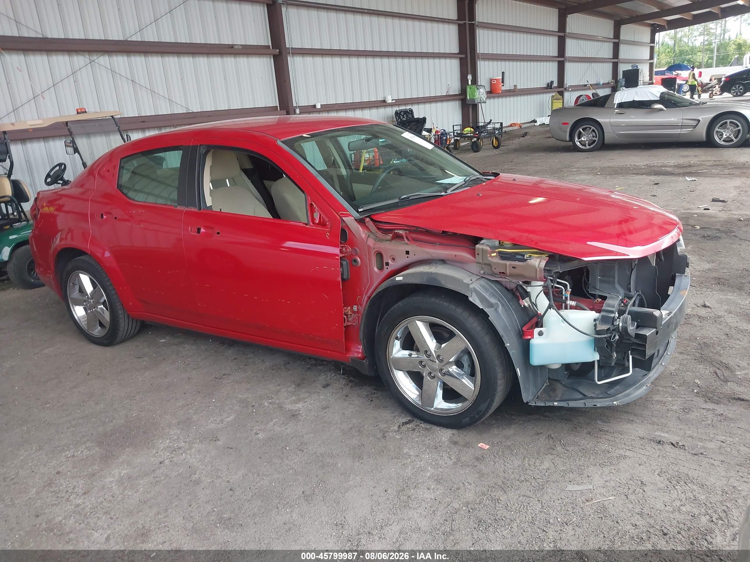 2013 Dodge Avenger Se Red vin: 1C3CDZAB9DN657902