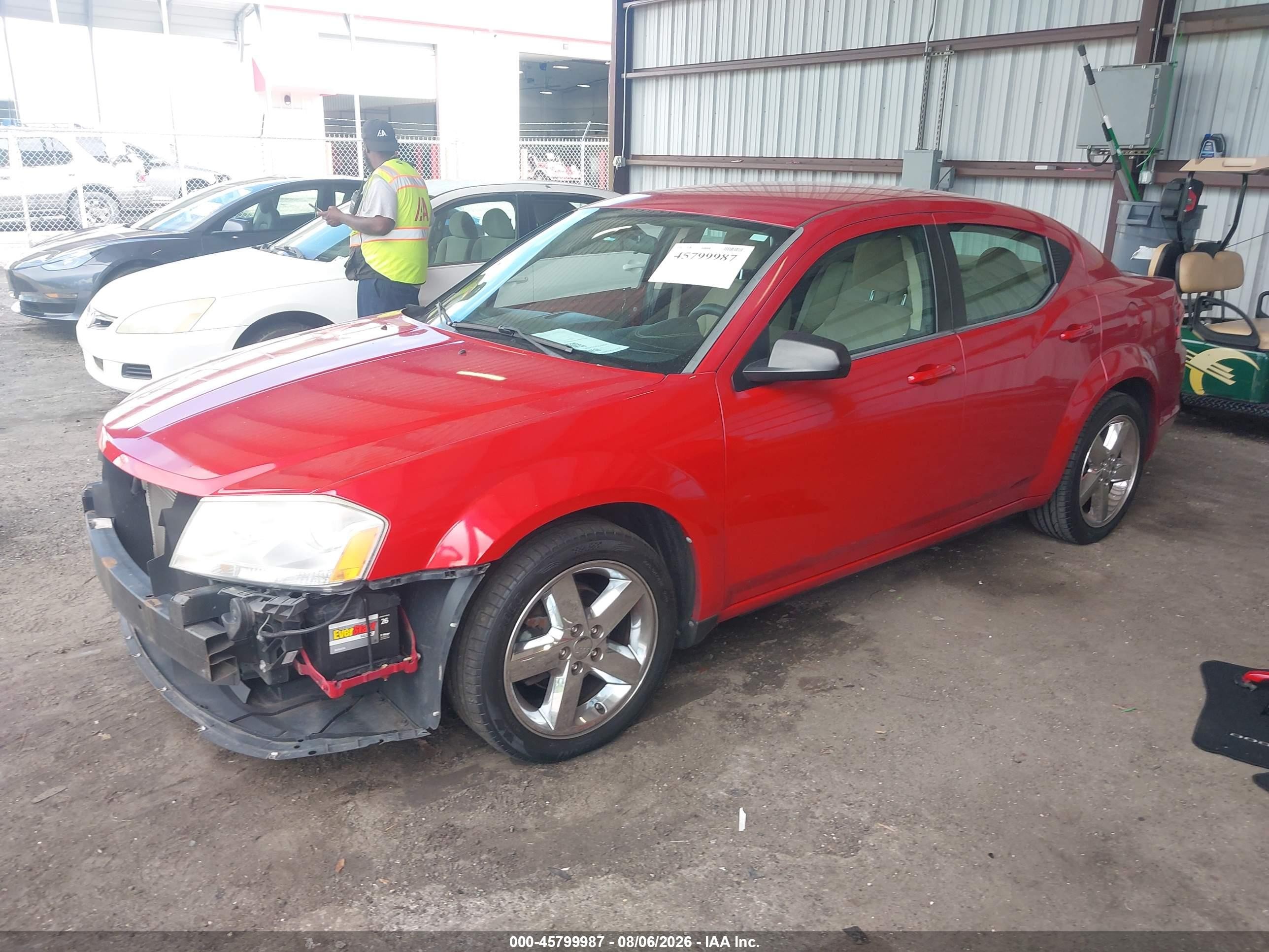 2013 Dodge Avenger Se Red vin: 1C3CDZAB9DN657902