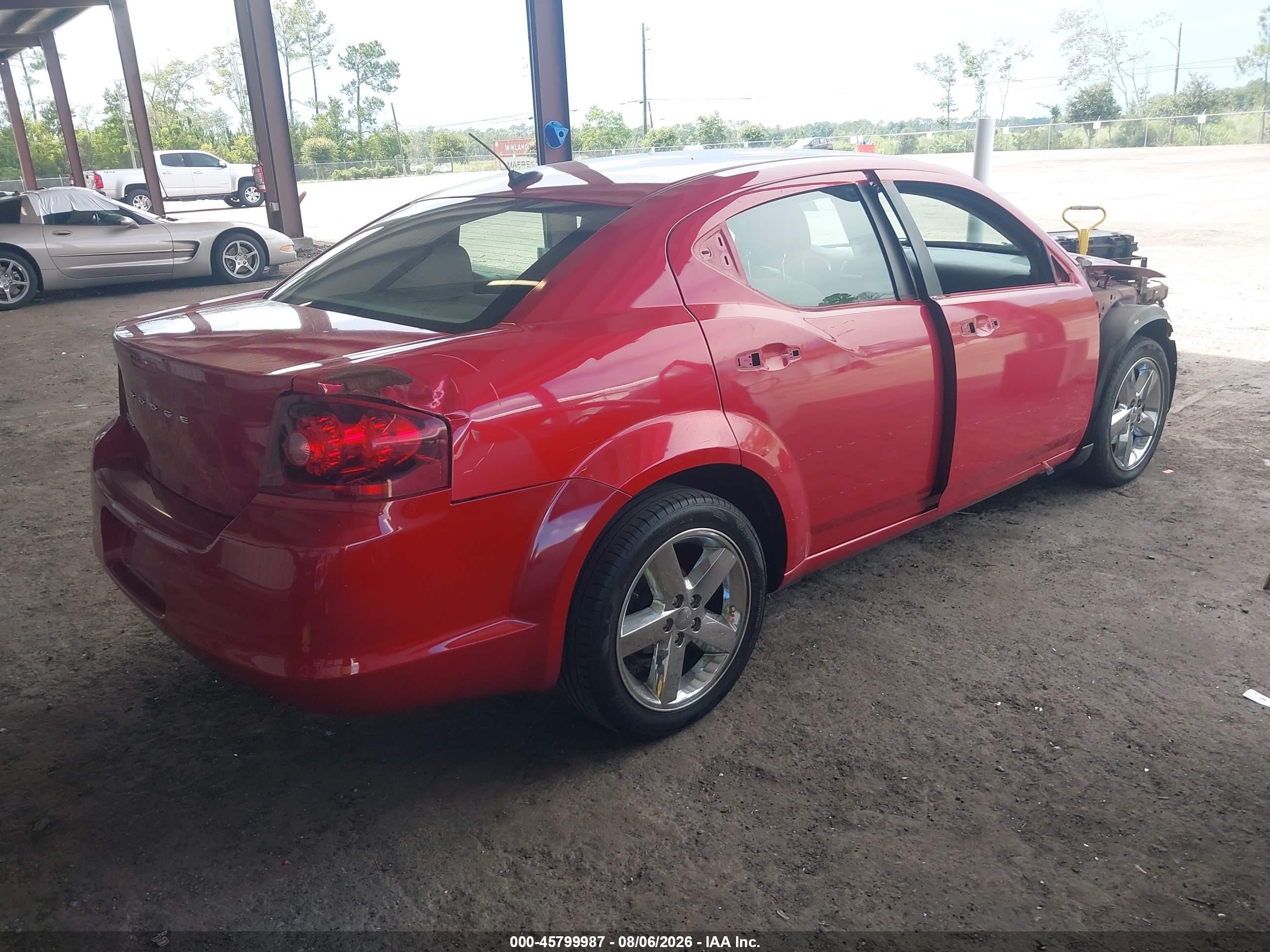 2013 Dodge Avenger Se Red vin: 1C3CDZAB9DN657902