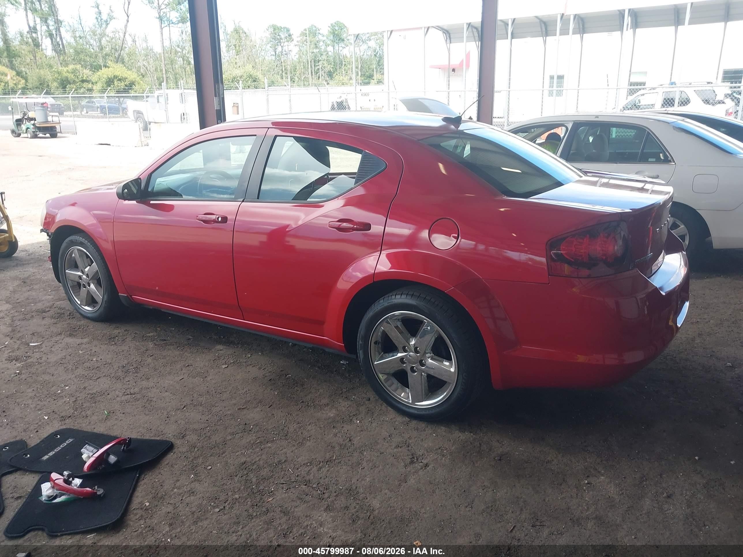 2013 Dodge Avenger Se Red vin: 1C3CDZAB9DN657902