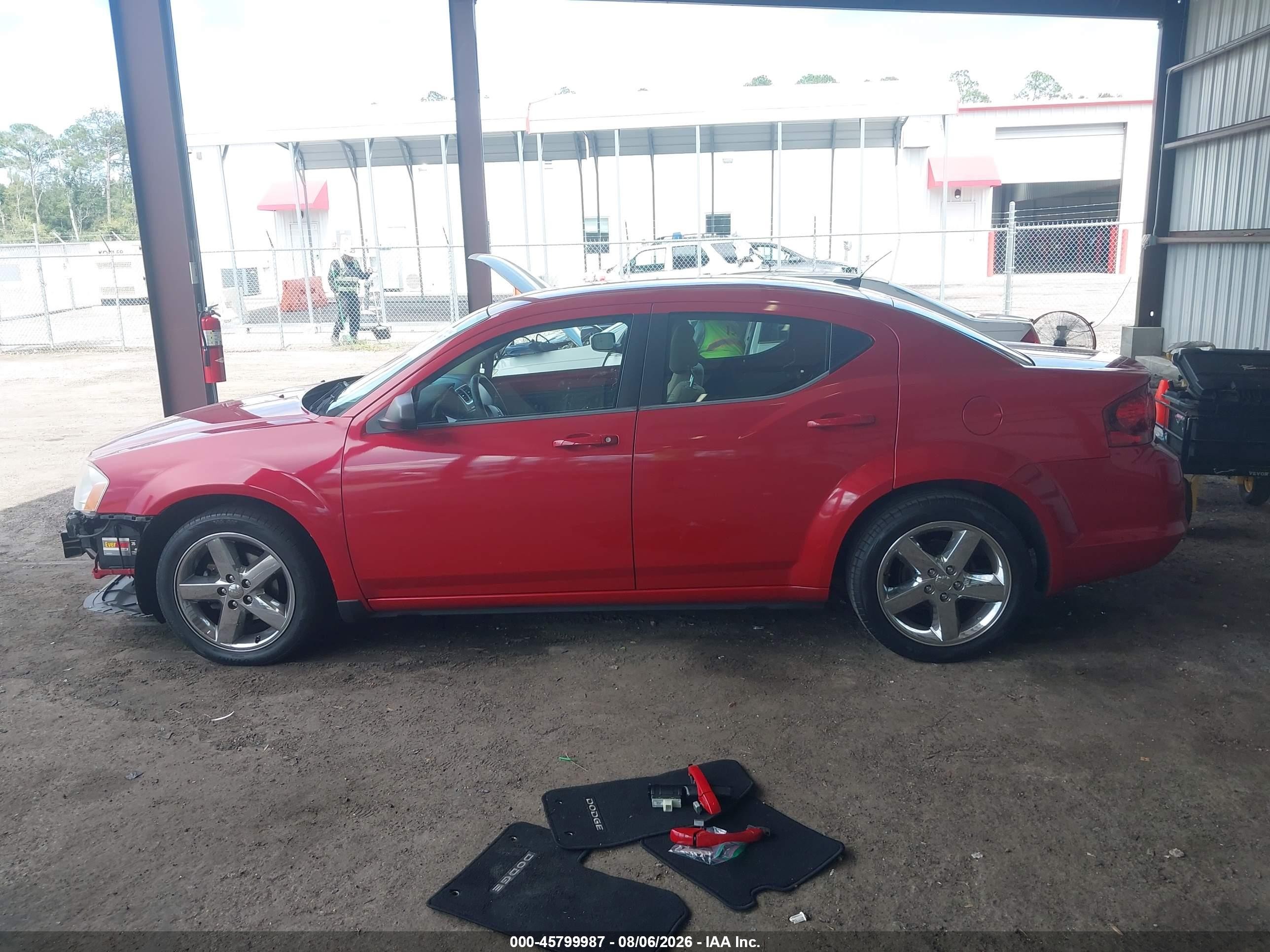 2013 Dodge Avenger Se Red vin: 1C3CDZAB9DN657902