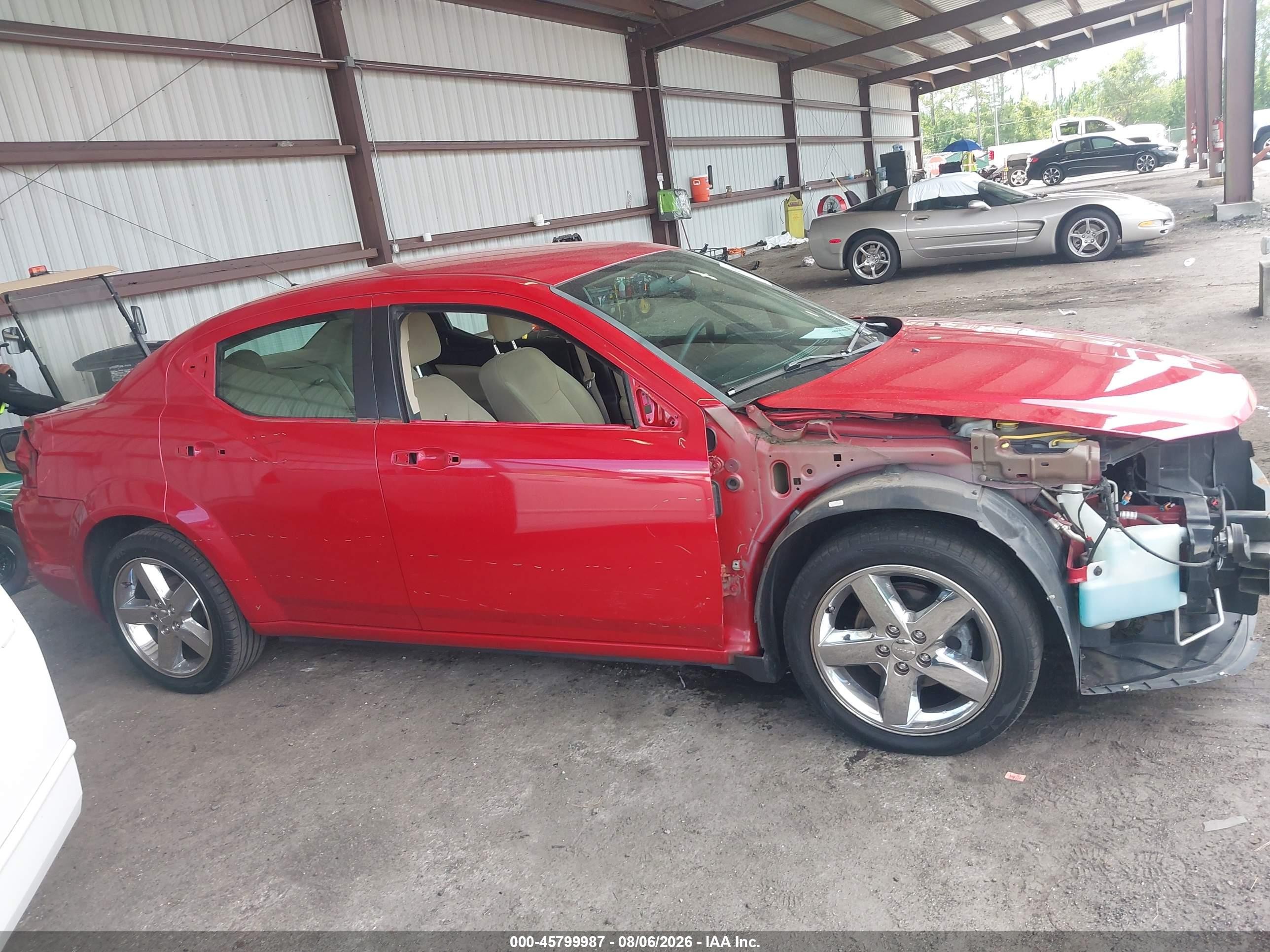 2013 Dodge Avenger Se Red vin: 1C3CDZAB9DN657902