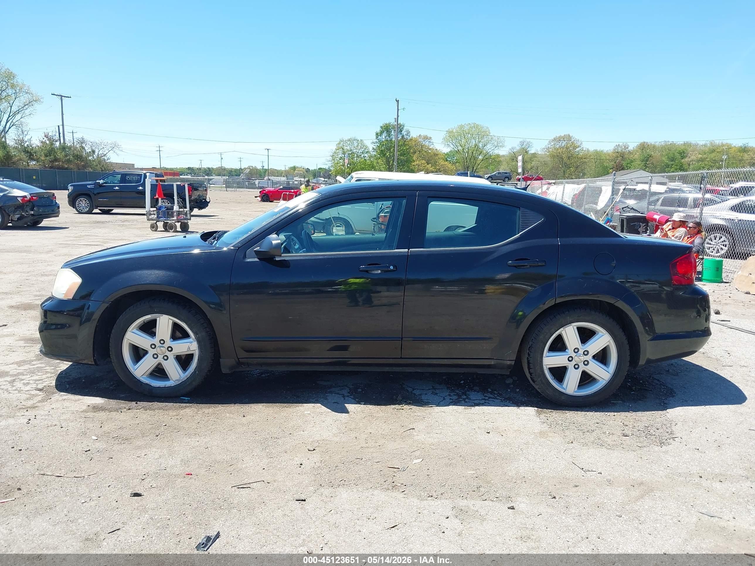 2013 Dodge Avenger Se Black vin: 1C3CDZAB9DN662954