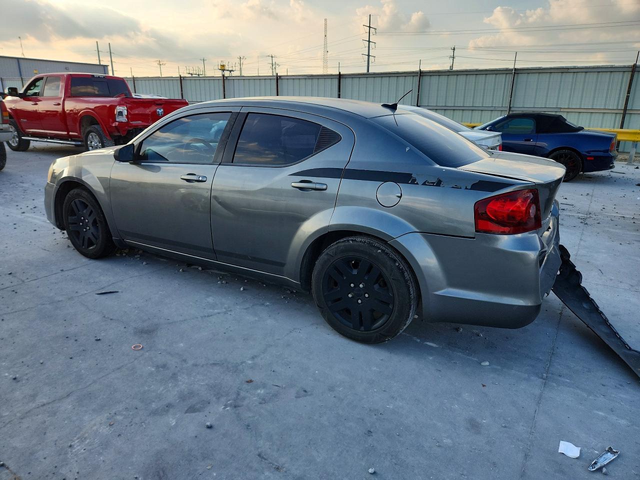 2013 Dodge Avenger Se Gray vin: 1C3CDZAB9DN675686