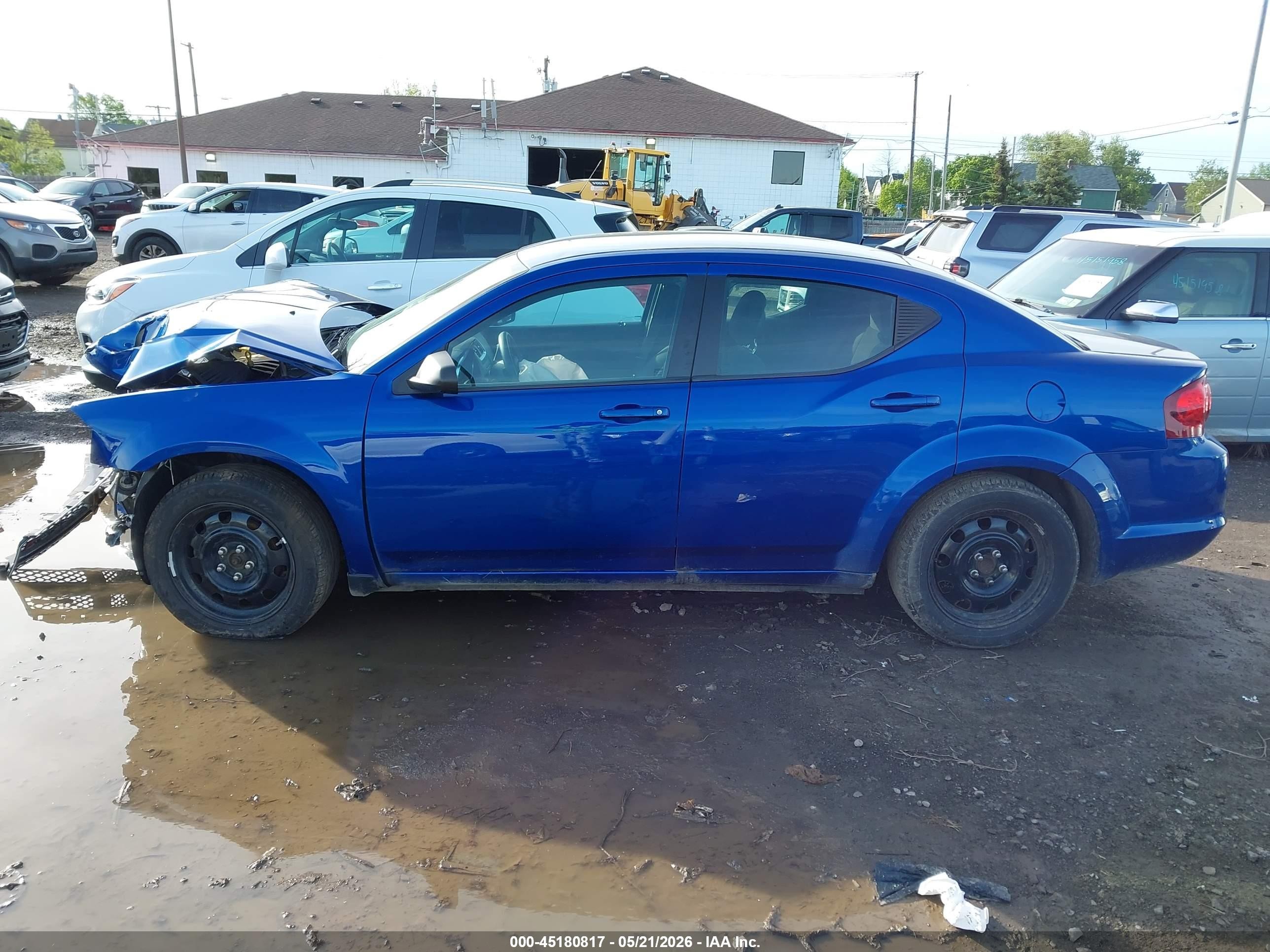 2013 Dodge Avenger Se Blue vin: 1C3CDZAB9DN677163