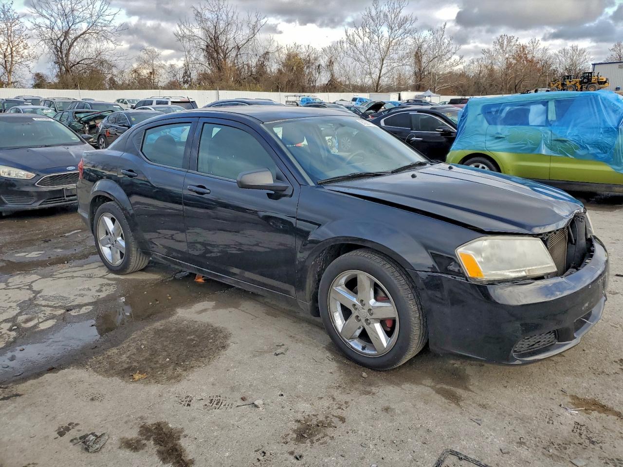2013 Dodge Avenger Se Black vin: 1C3CDZAB9DN688230