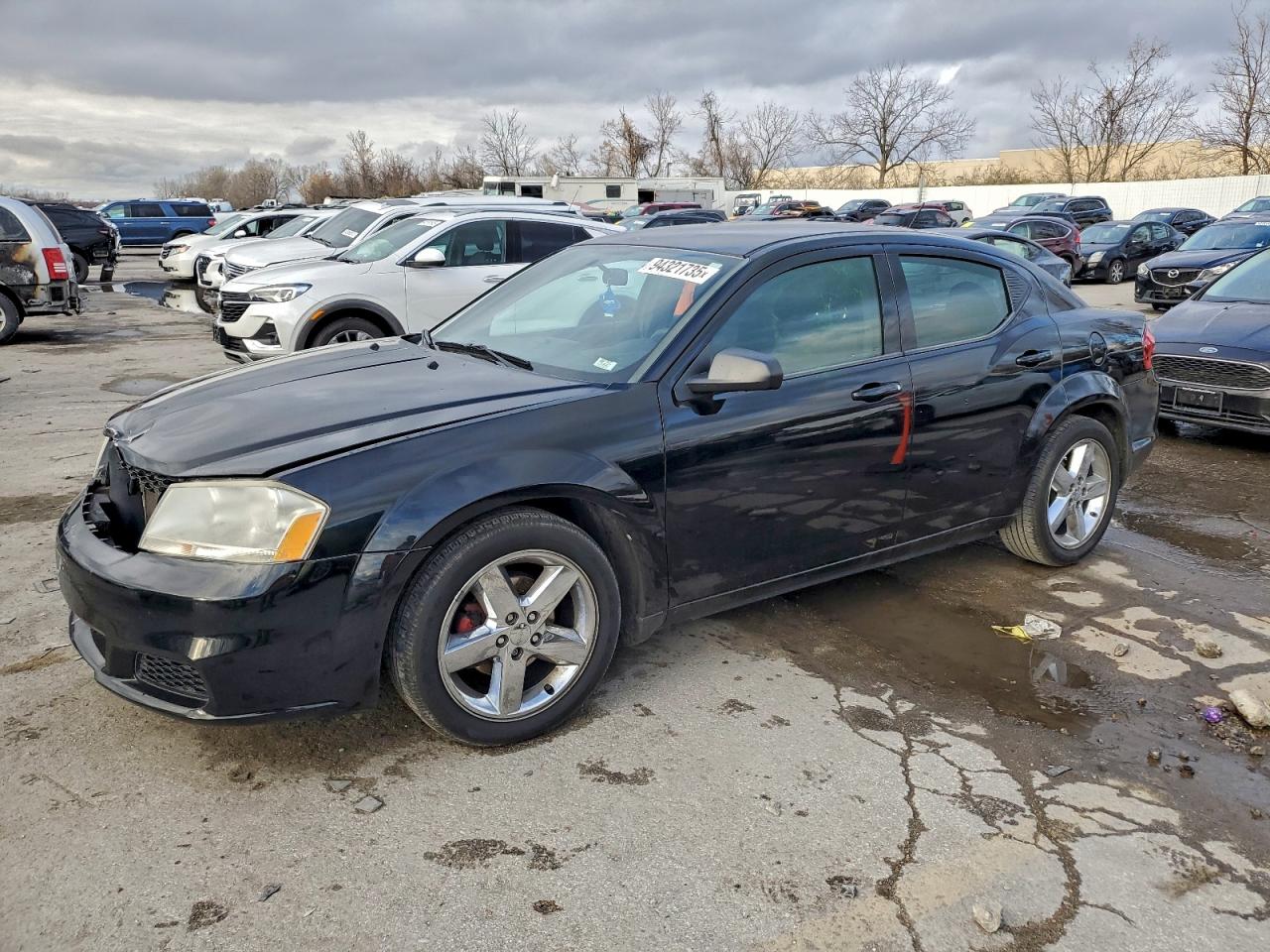 2013 Dodge Avenger Se Black vin: 1C3CDZAB9DN688230
