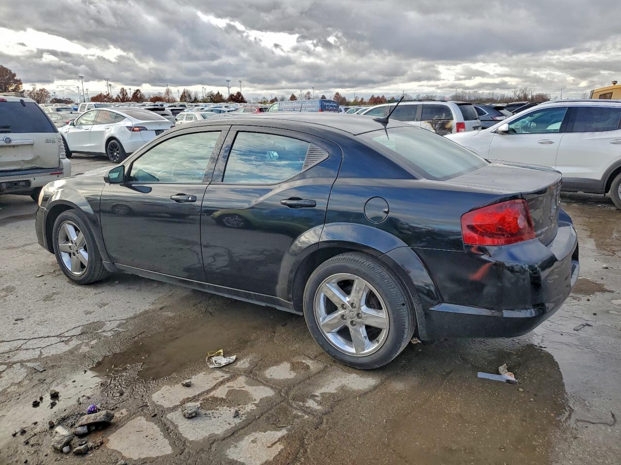 2013 Dodge Avenger Se Black vin: 1C3CDZAB9DN688230