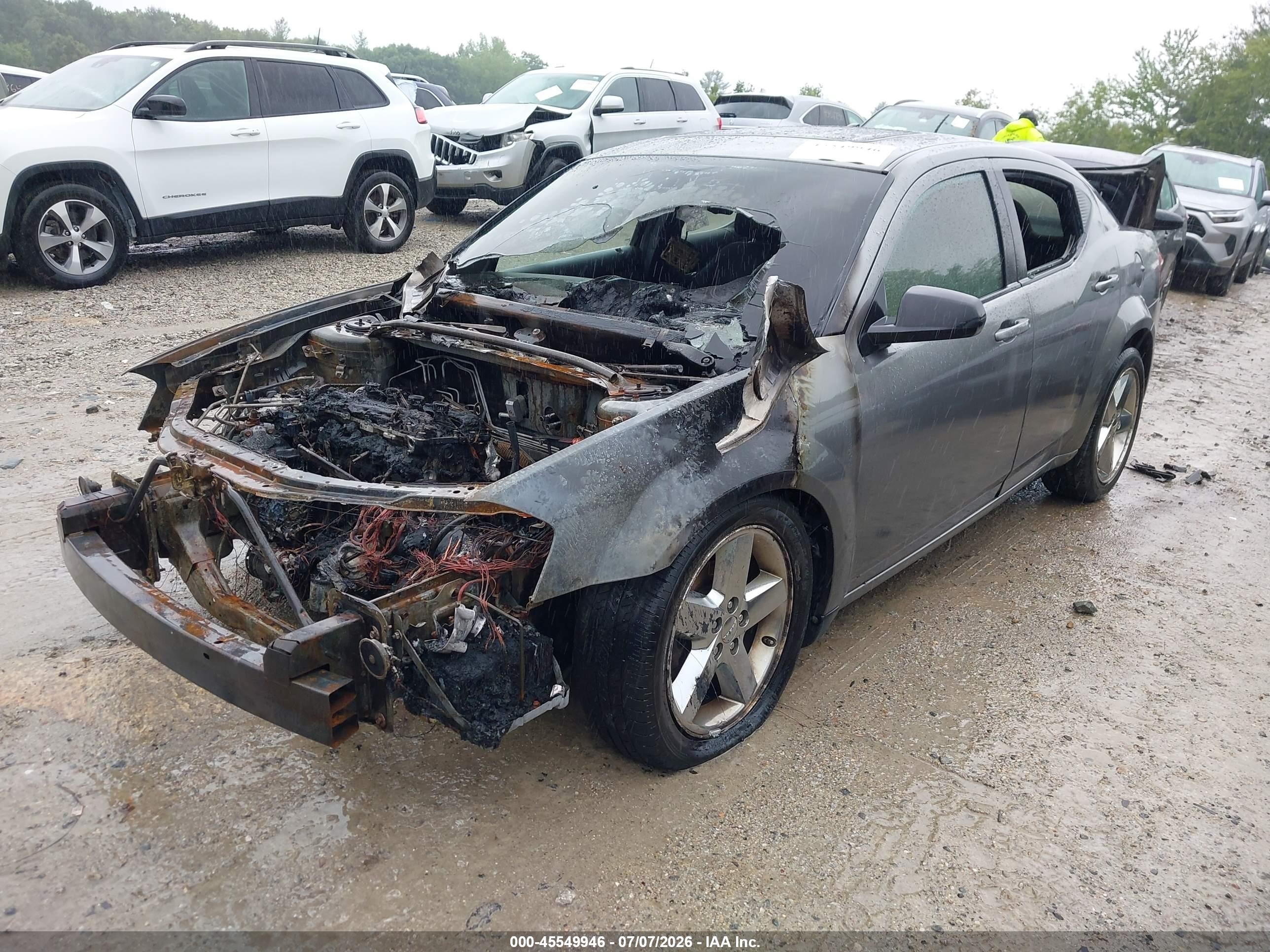 2013 Dodge Avenger Se Gray vin: 1C3CDZAB9DN700666