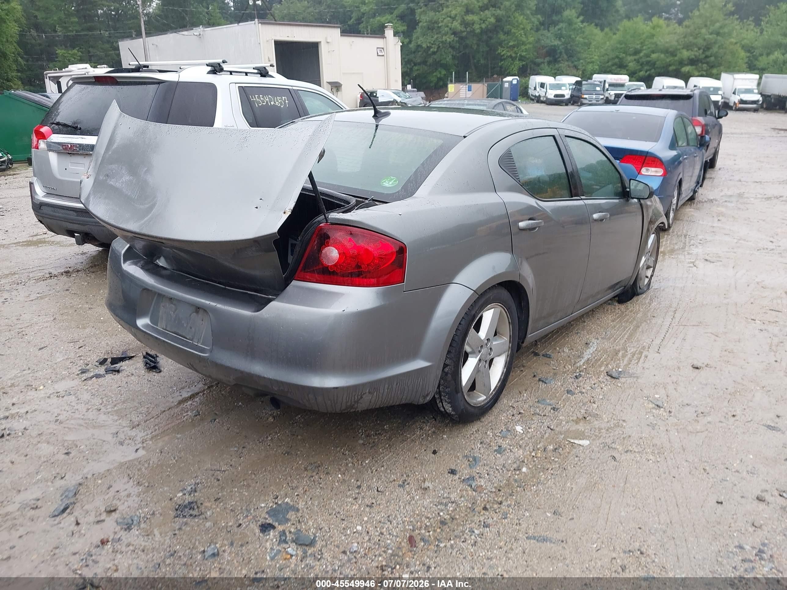 2013 Dodge Avenger Se Gray vin: 1C3CDZAB9DN700666
