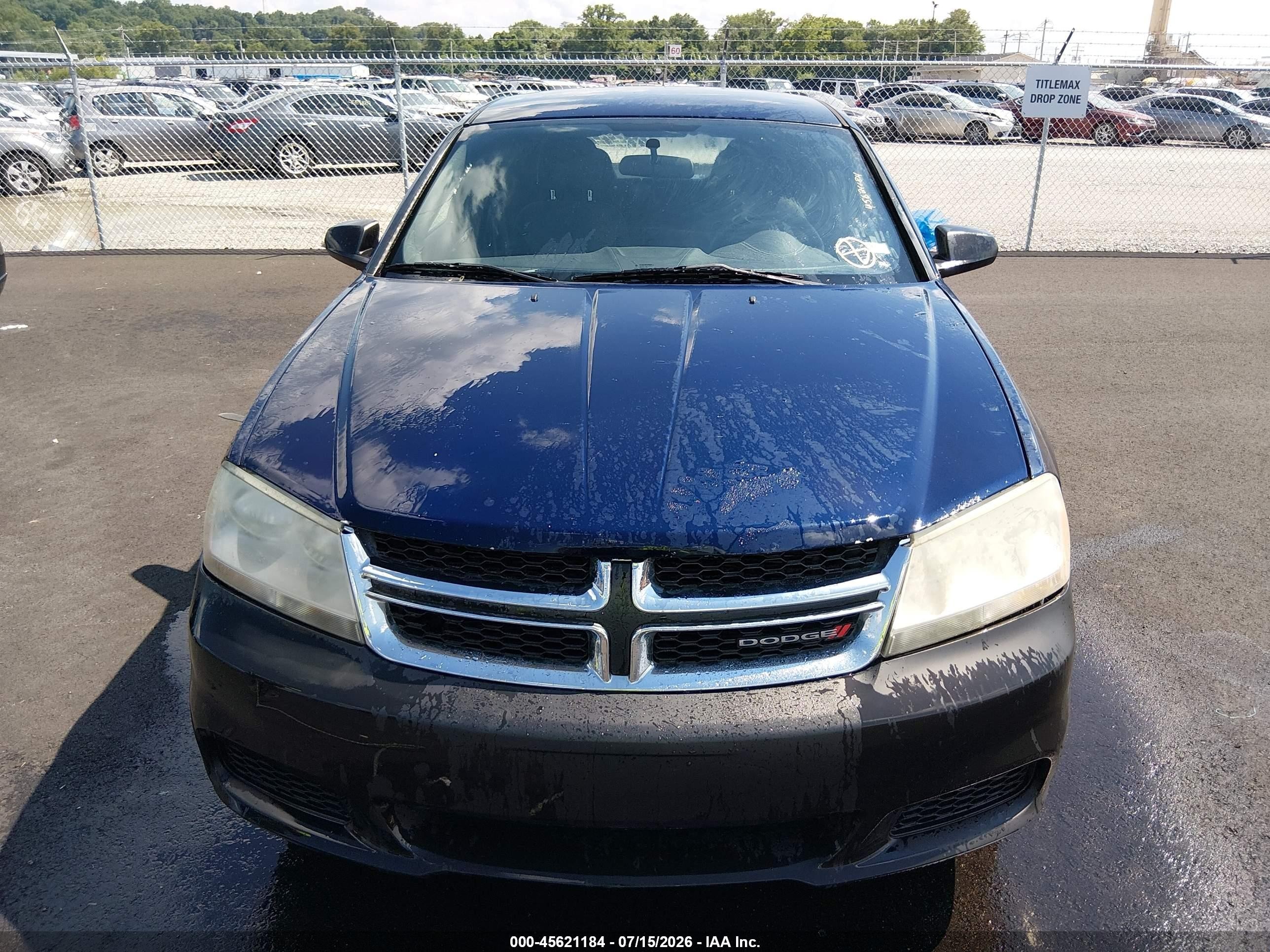 2013 Dodge Avenger Se Blue vin: 1C3CDZAB9DN724949