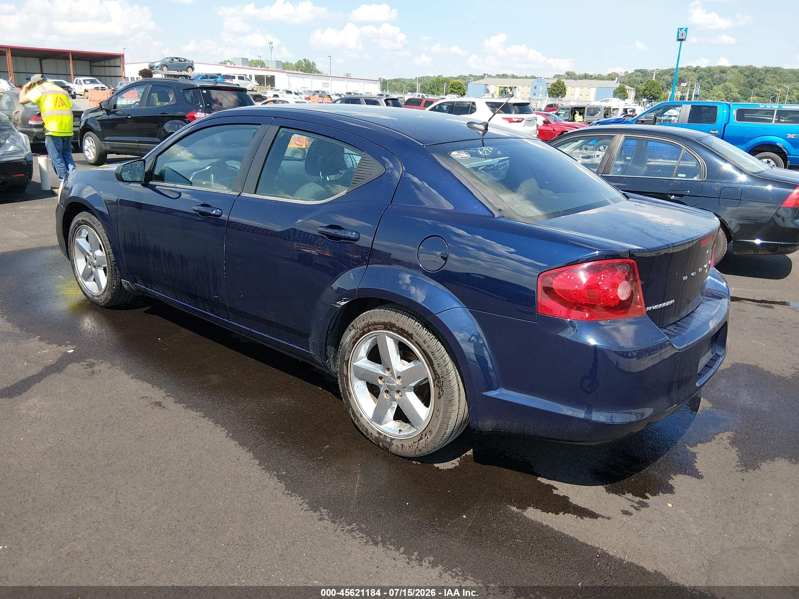 2013 Dodge Avenger Se Blue vin: 1C3CDZAB9DN724949