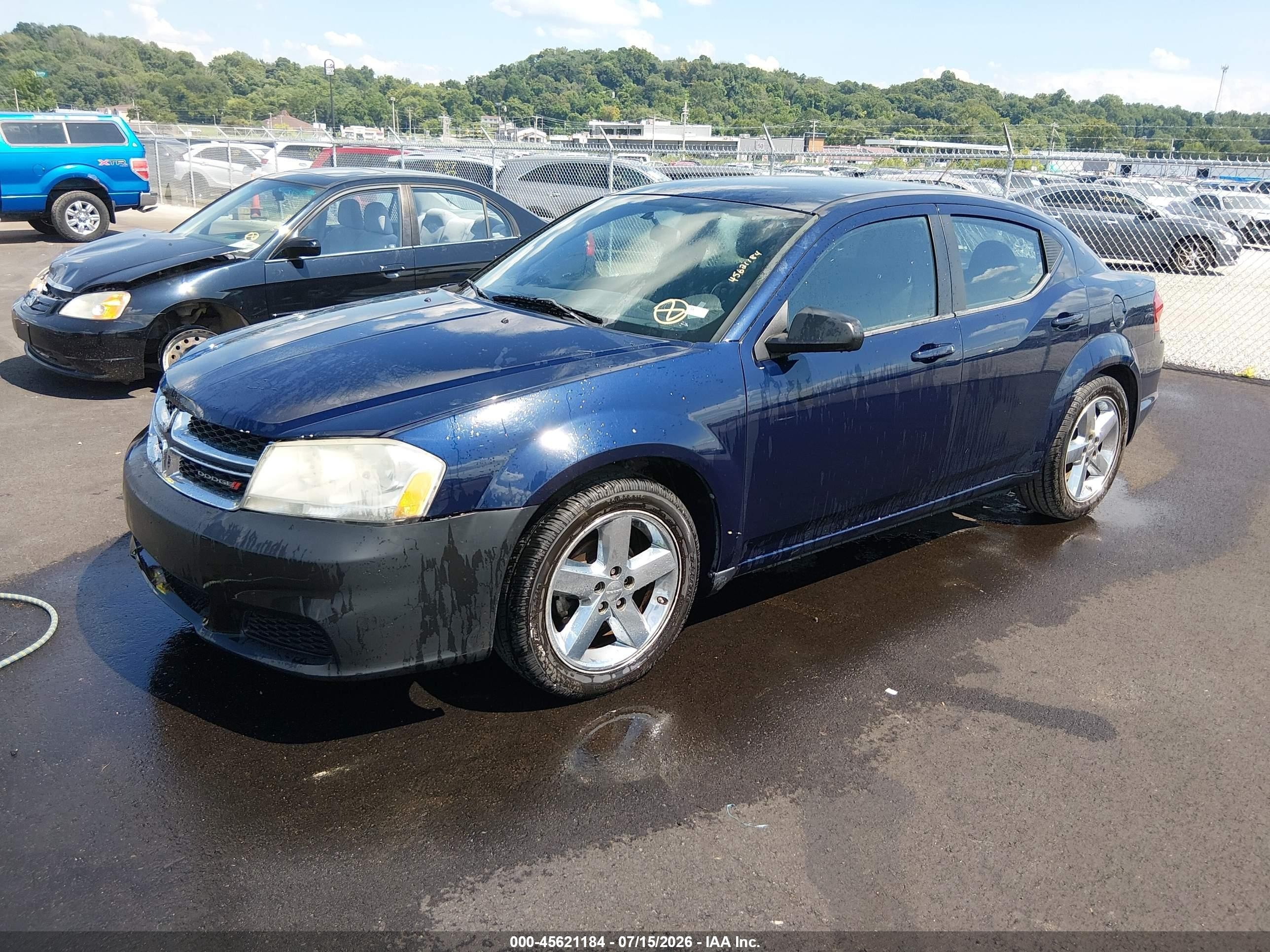 2013 Dodge Avenger Se Blue vin: 1C3CDZAB9DN724949