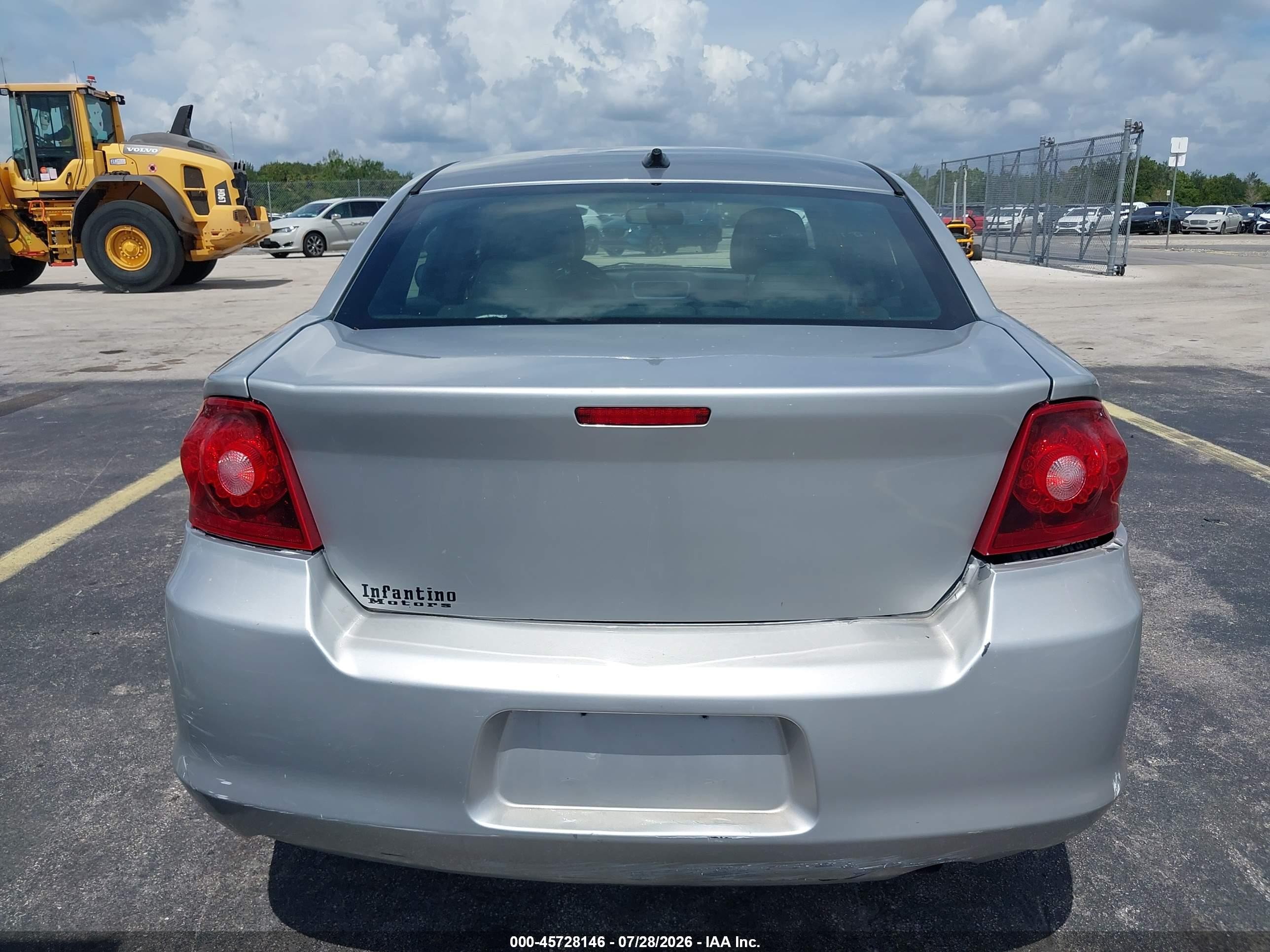 2013 Dodge Avenger Se Серебряный vin: 1C3CDZAB9DN756509