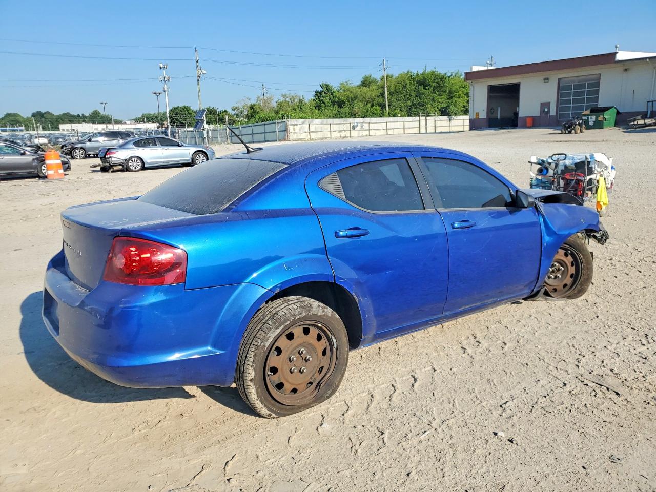 2013 Dodge Avenger Se Blue vin: 1C3CDZAB9DN757238