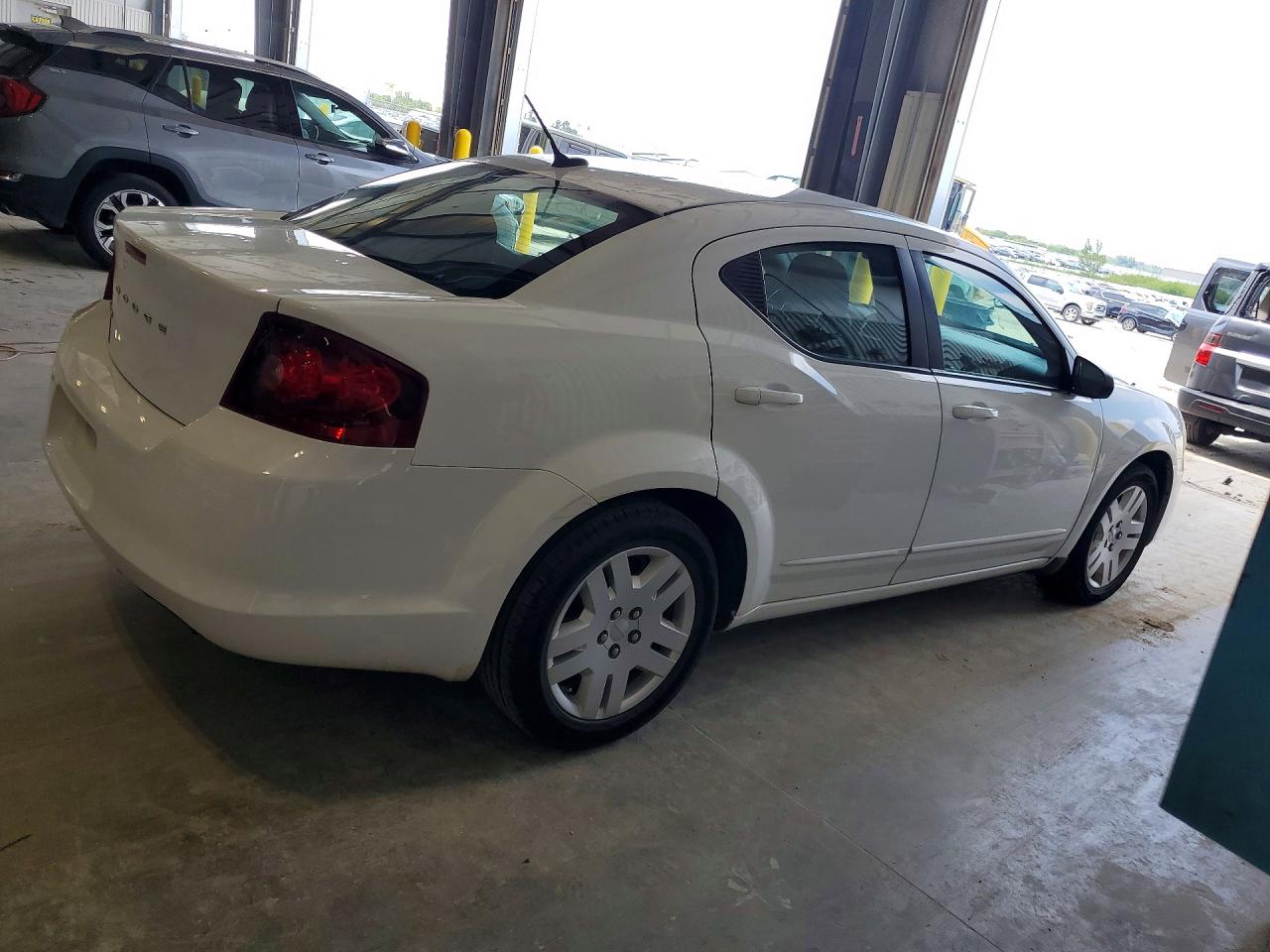 2013 Dodge Avenger Se White vin: 1C3CDZAB9DN773309