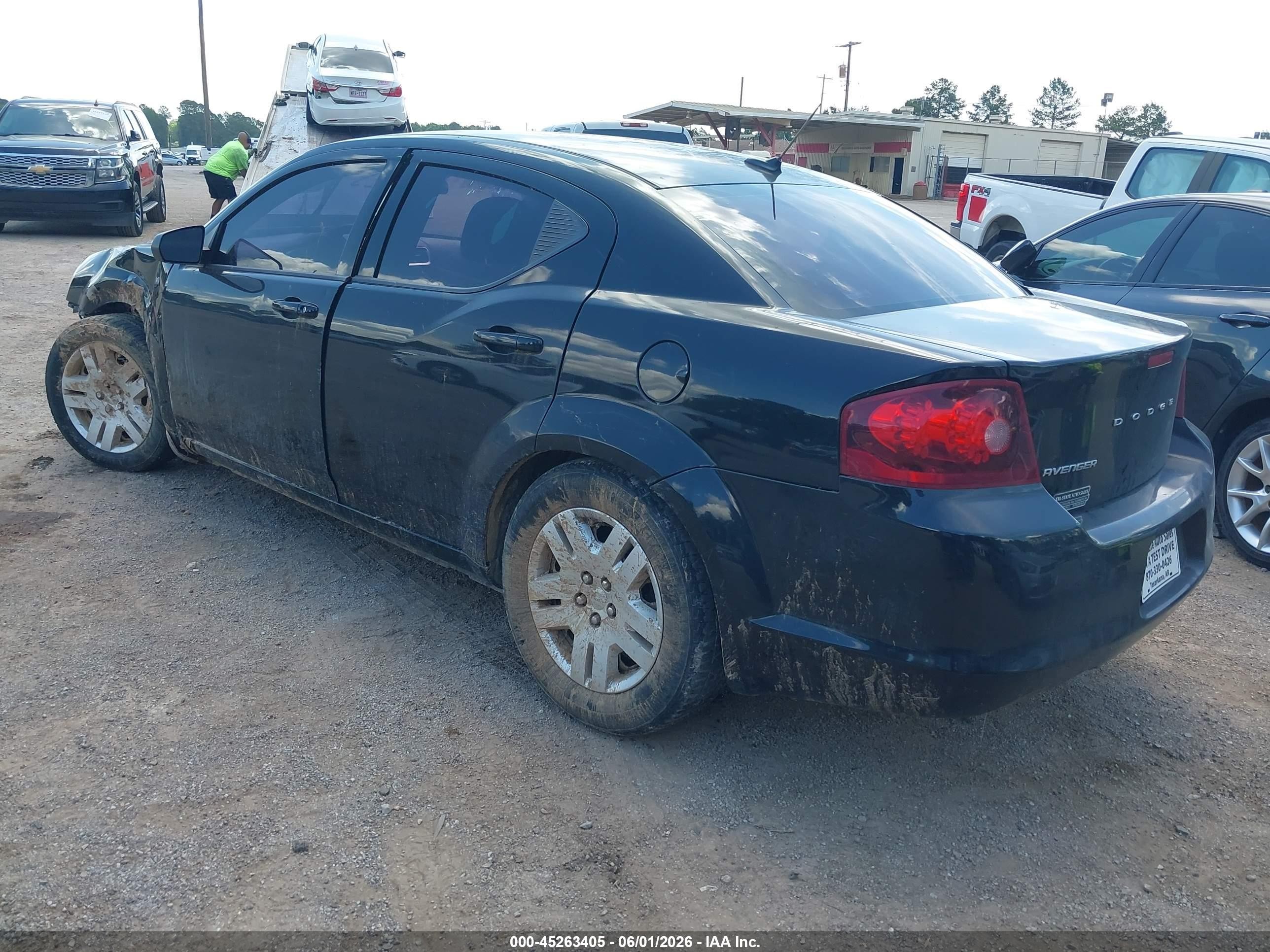 2014 Dodge Avenger Se Black vin: 1C3CDZAB9EN103082