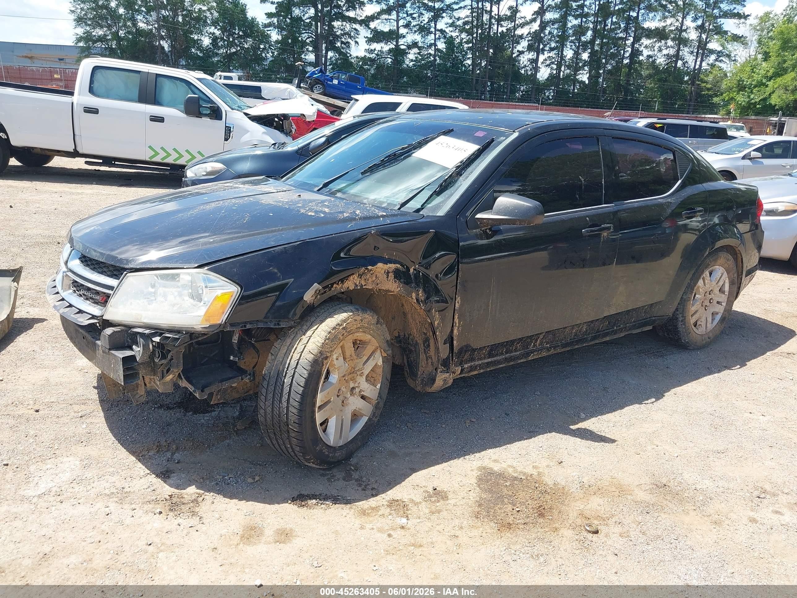 2014 Dodge Avenger Se Black vin: 1C3CDZAB9EN103082