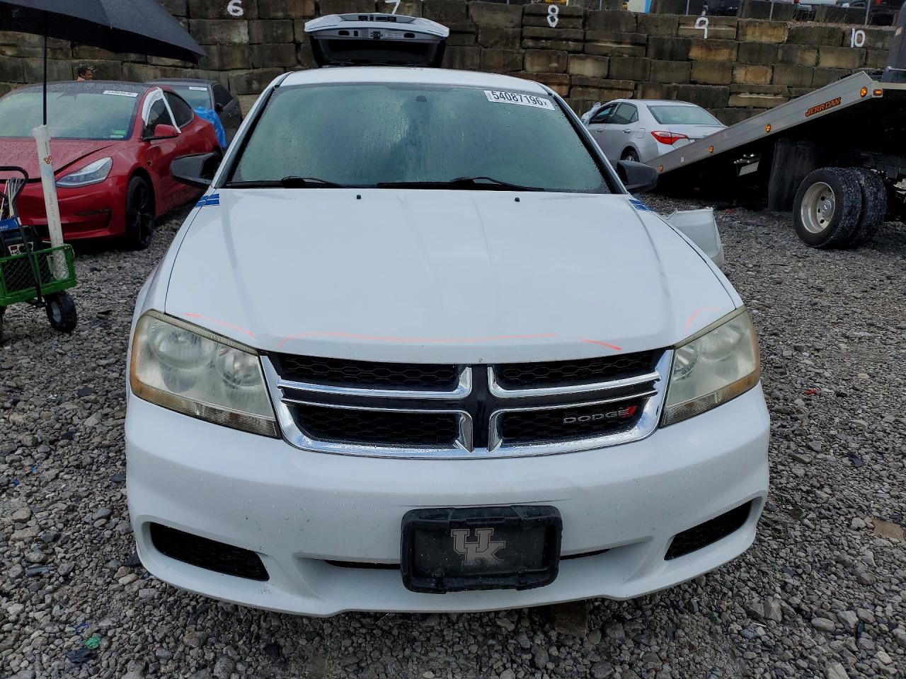 2014 Dodge Avenger Se White vin: 1C3CDZAB9EN112980
