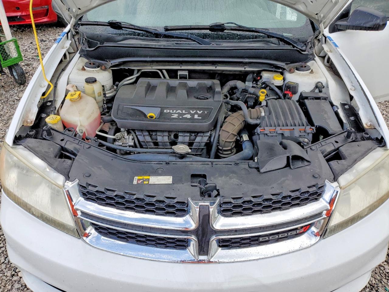 2014 Dodge Avenger Se White vin: 1C3CDZAB9EN112980