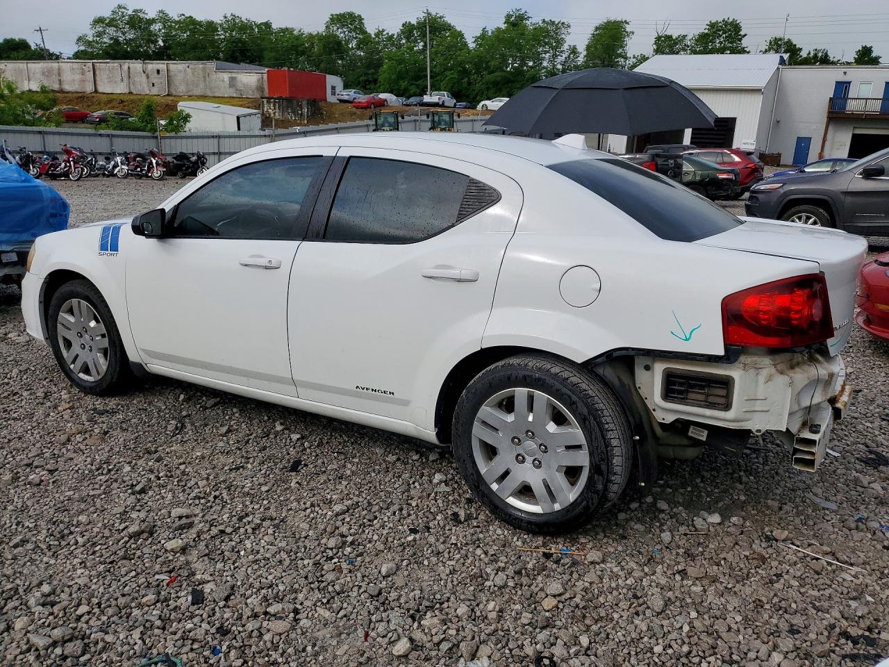 2014 Dodge Avenger Se White vin: 1C3CDZAB9EN112980