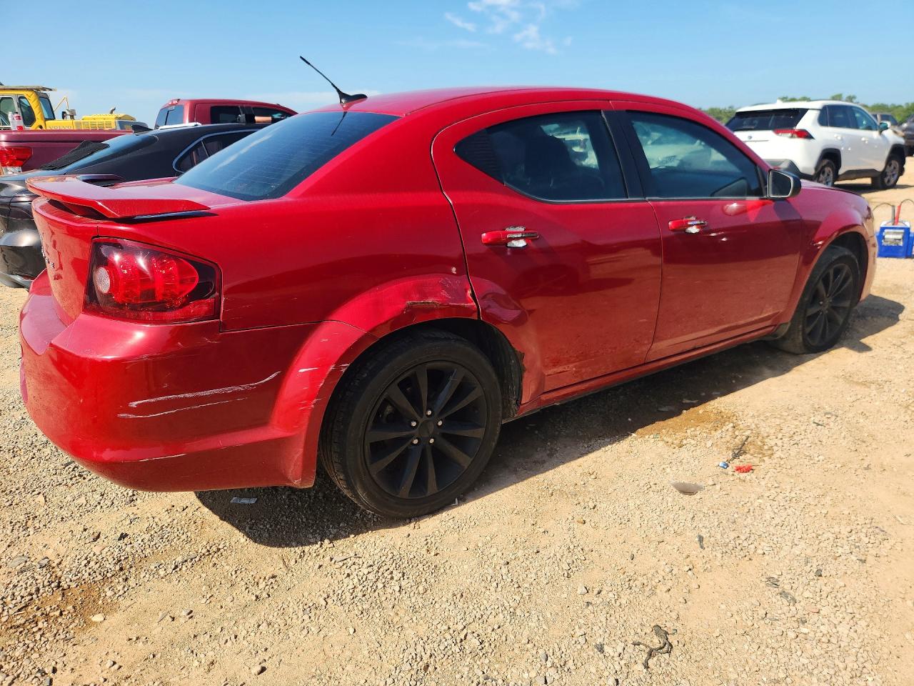 2014 Dodge Avenger Se Red vin: 1C3CDZAB9EN116544