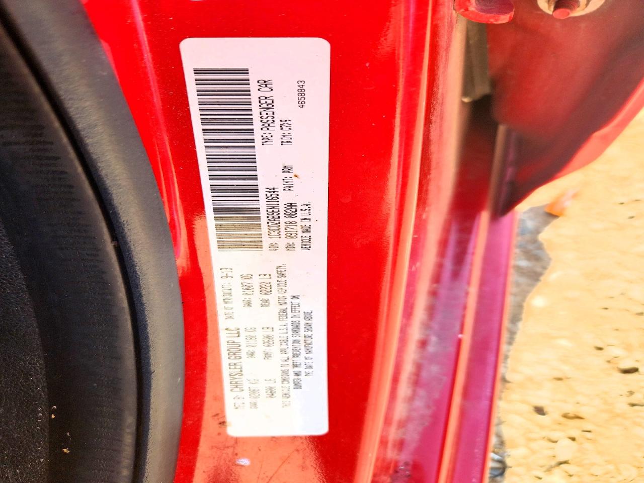 2014 Dodge Avenger Se Red vin: 1C3CDZAB9EN116544