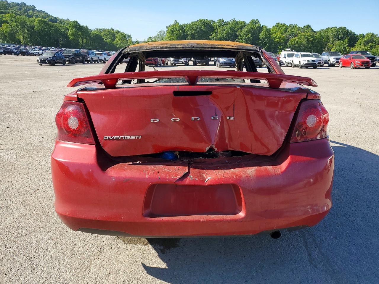 2014 Dodge Avenger Se Red vin: 1C3CDZAB9EN166487