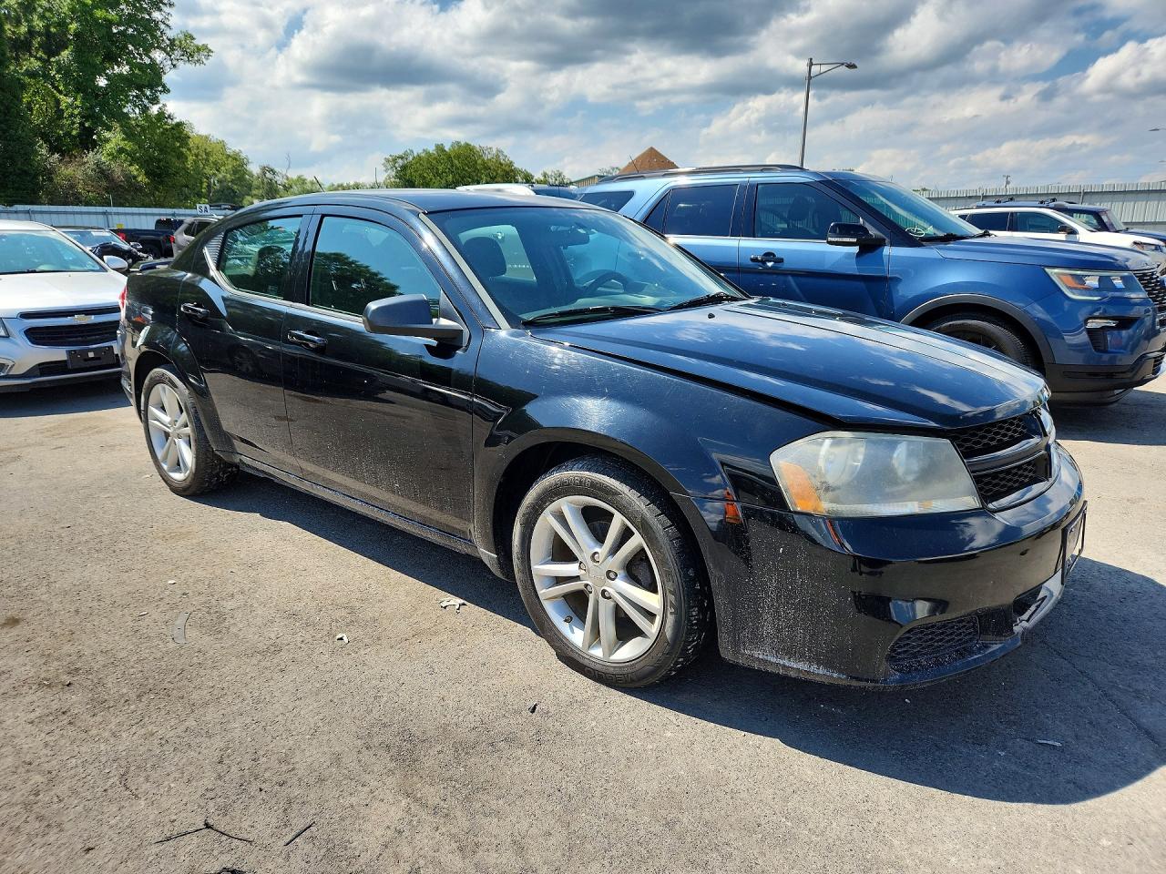 2014 Dodge Avenger Se Black vin: 1C3CDZAB9EN167218