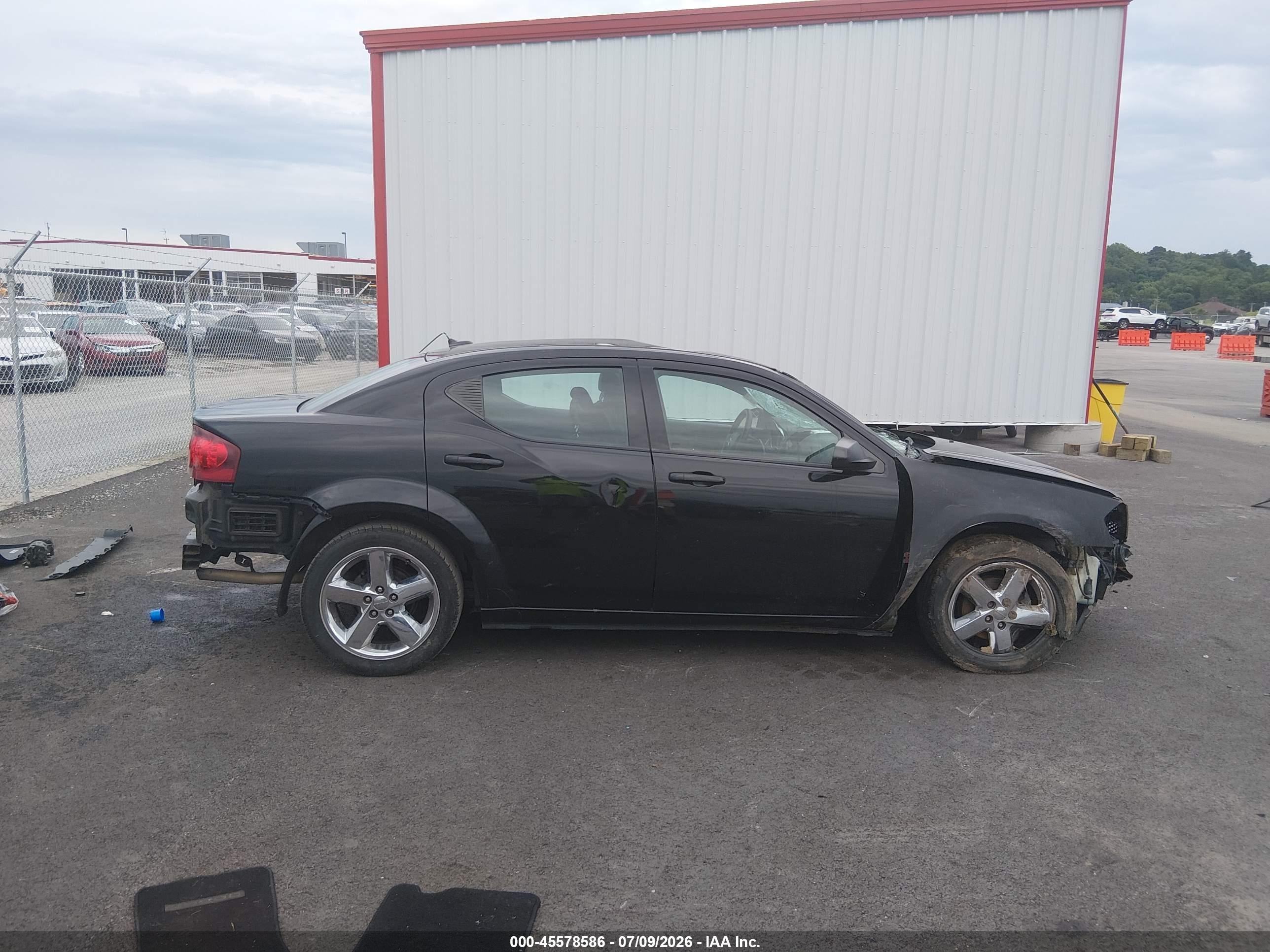 2014 Dodge Avenger Se Black vin: 1C3CDZAB9EN173200