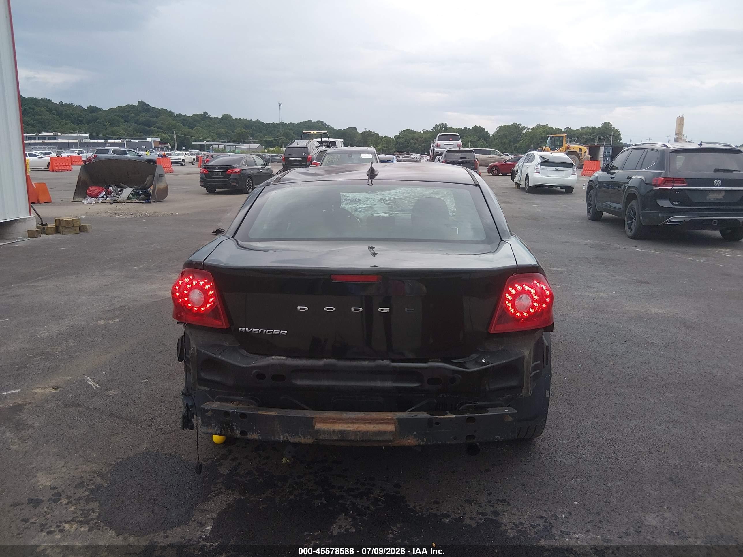 2014 Dodge Avenger Se Black vin: 1C3CDZAB9EN173200
