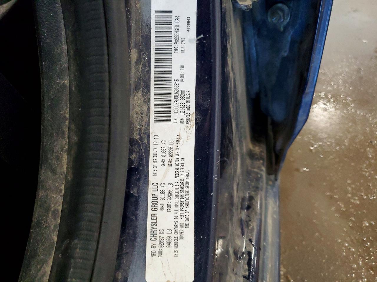 2014 Dodge Avenger Se Blue vin: 1C3CDZAB9EN203246