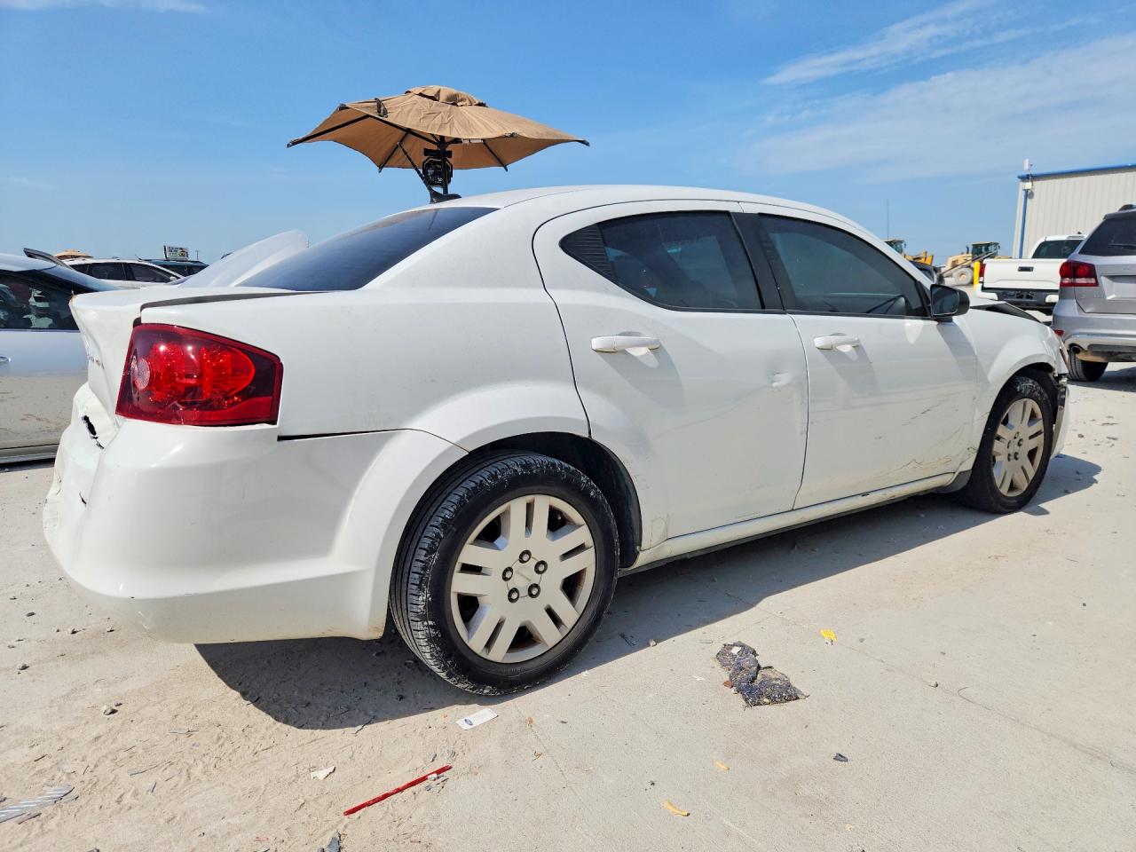 2014 Dodge Avenger Se White vin: 1C3CDZAB9EN219320