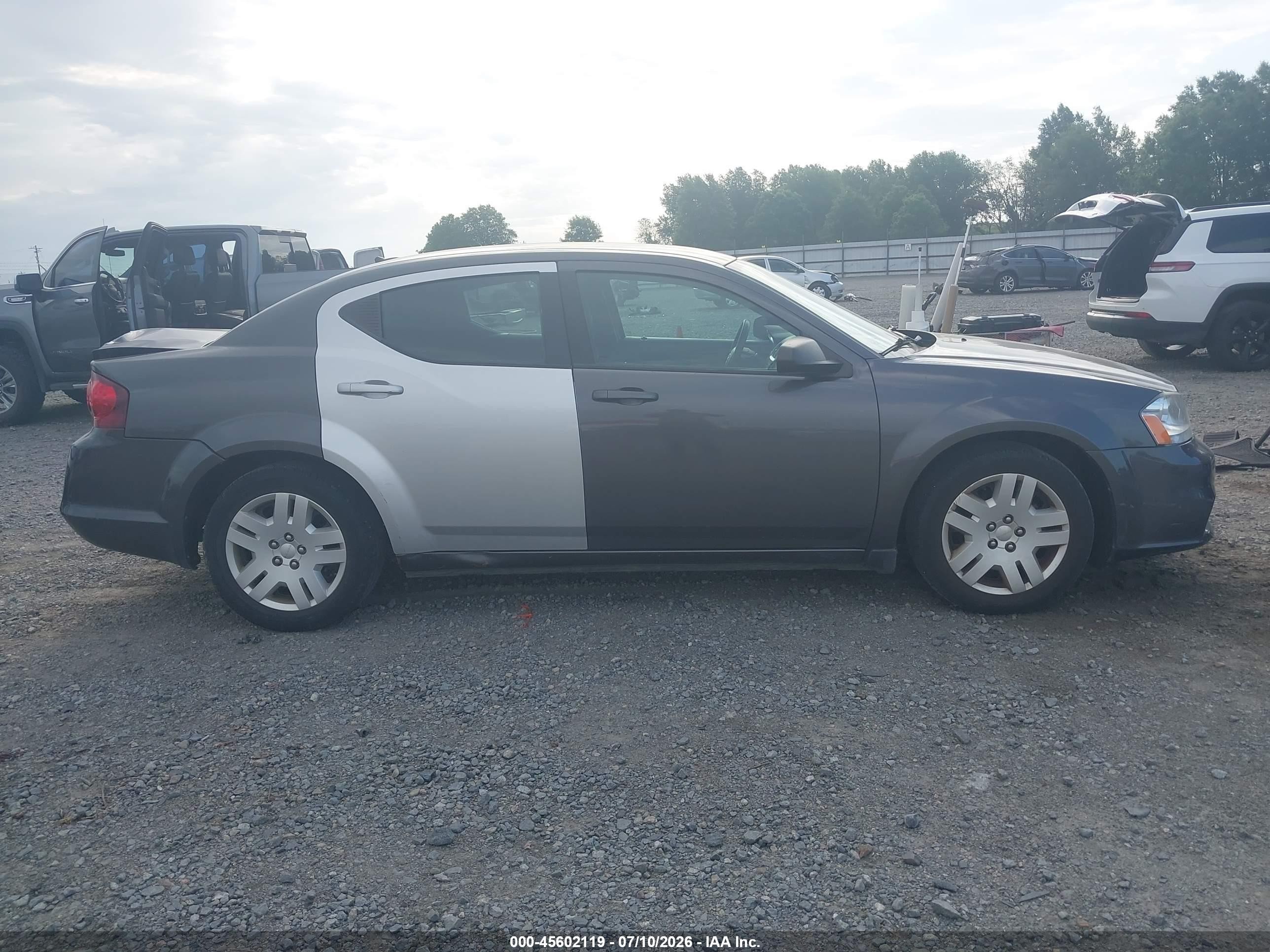 2014 Dodge Avenger Se Gray vin: 1C3CDZAB9EN225490