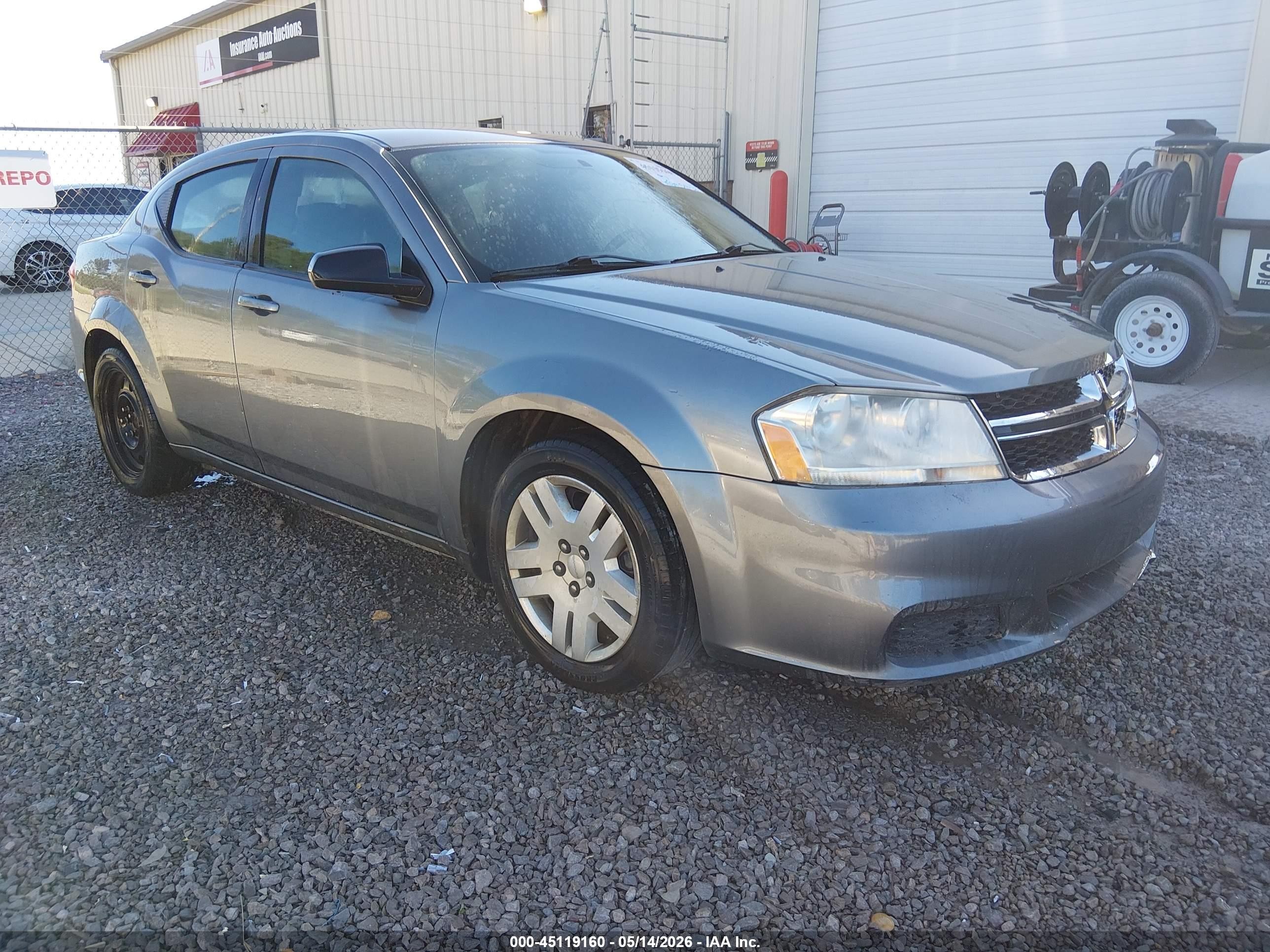 2012 Dodge Avenger Se Gray vin: 1C3CDZABXCN111558