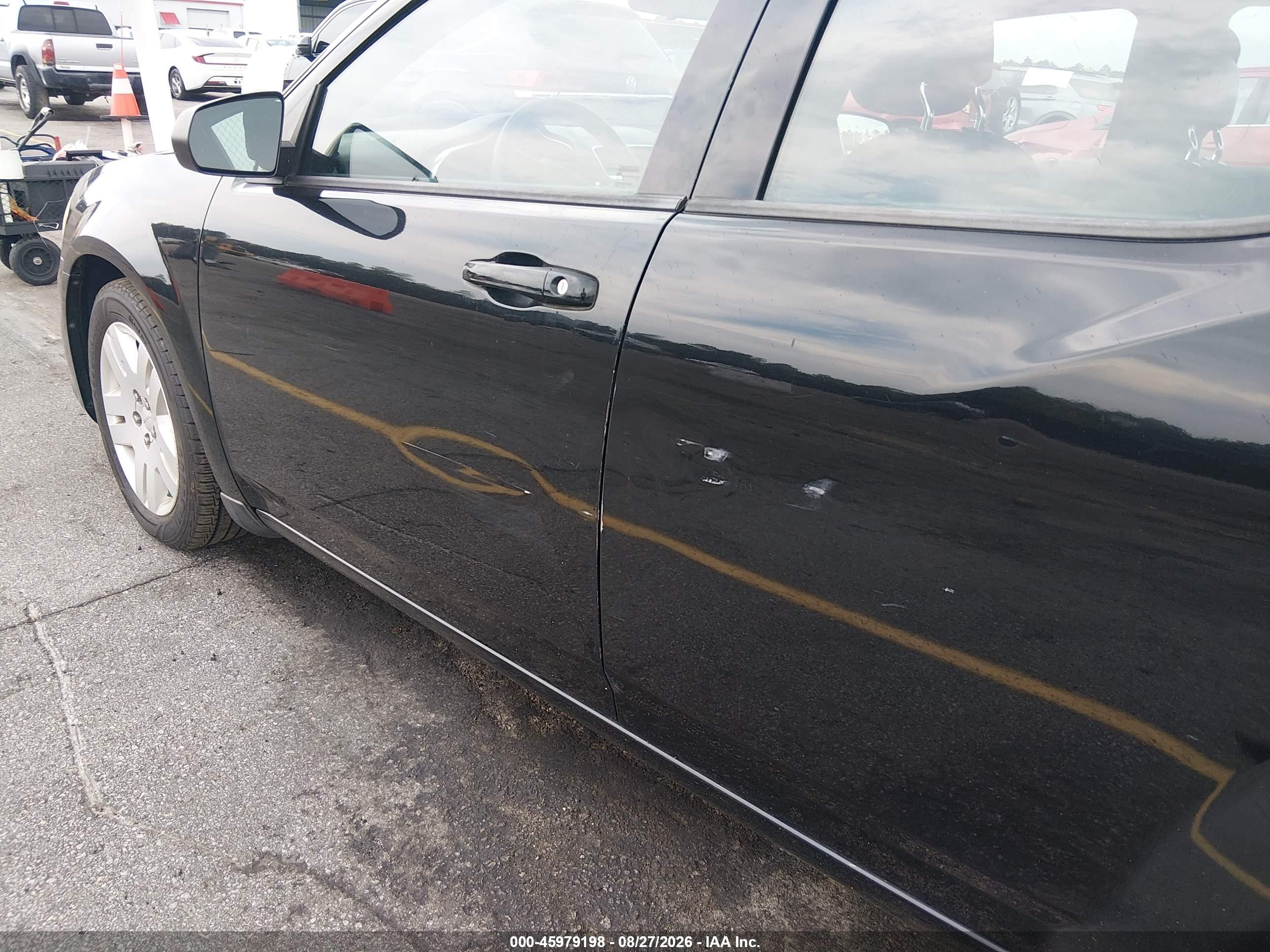 2012 Dodge Avenger Se Black vin: 1C3CDZABXCN150831