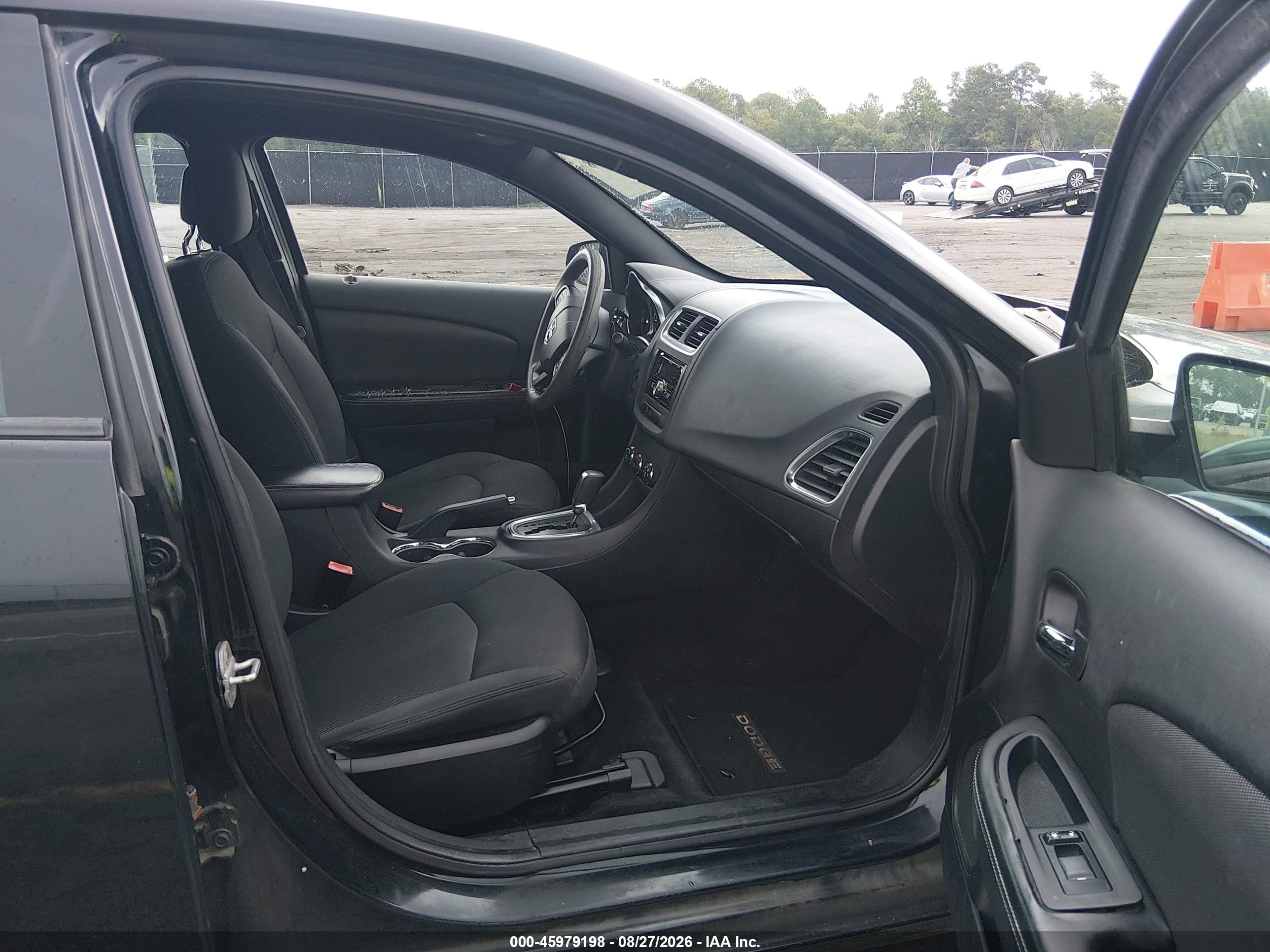 2012 Dodge Avenger Se Black vin: 1C3CDZABXCN150831
