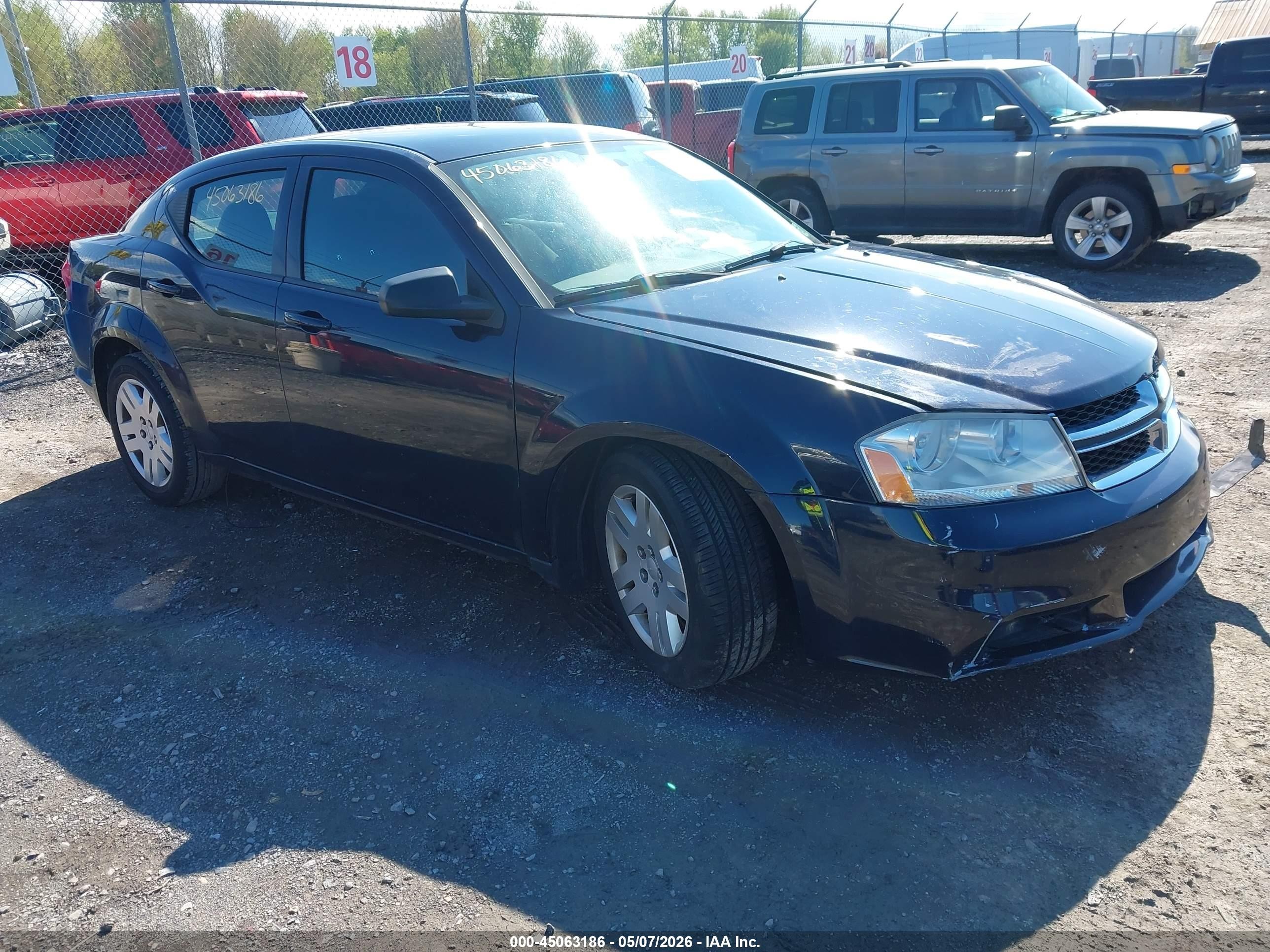 2012 Dodge Avenger Se Black vin: 1C3CDZABXCN165250