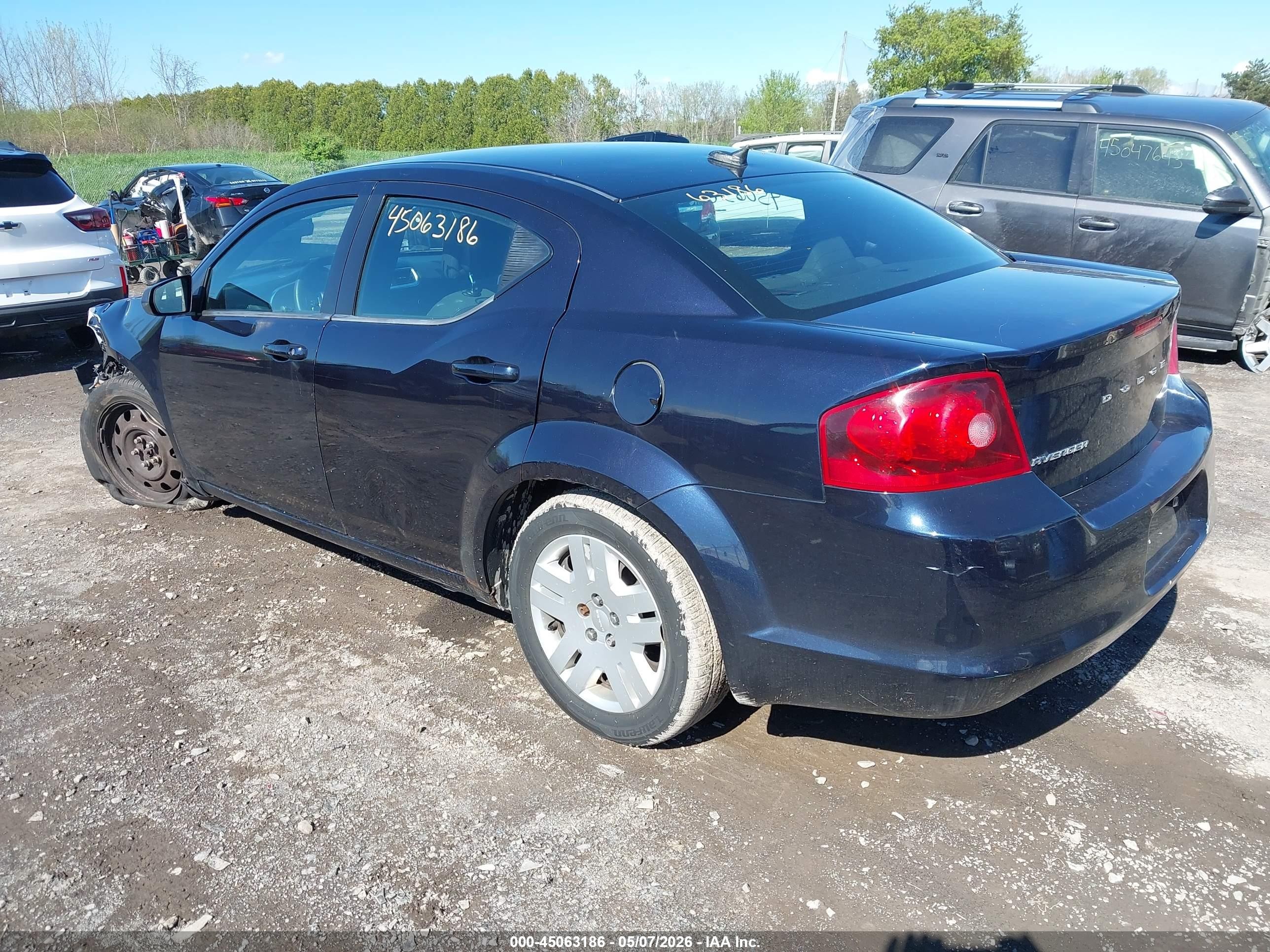 2012 Dodge Avenger Se Black vin: 1C3CDZABXCN165250