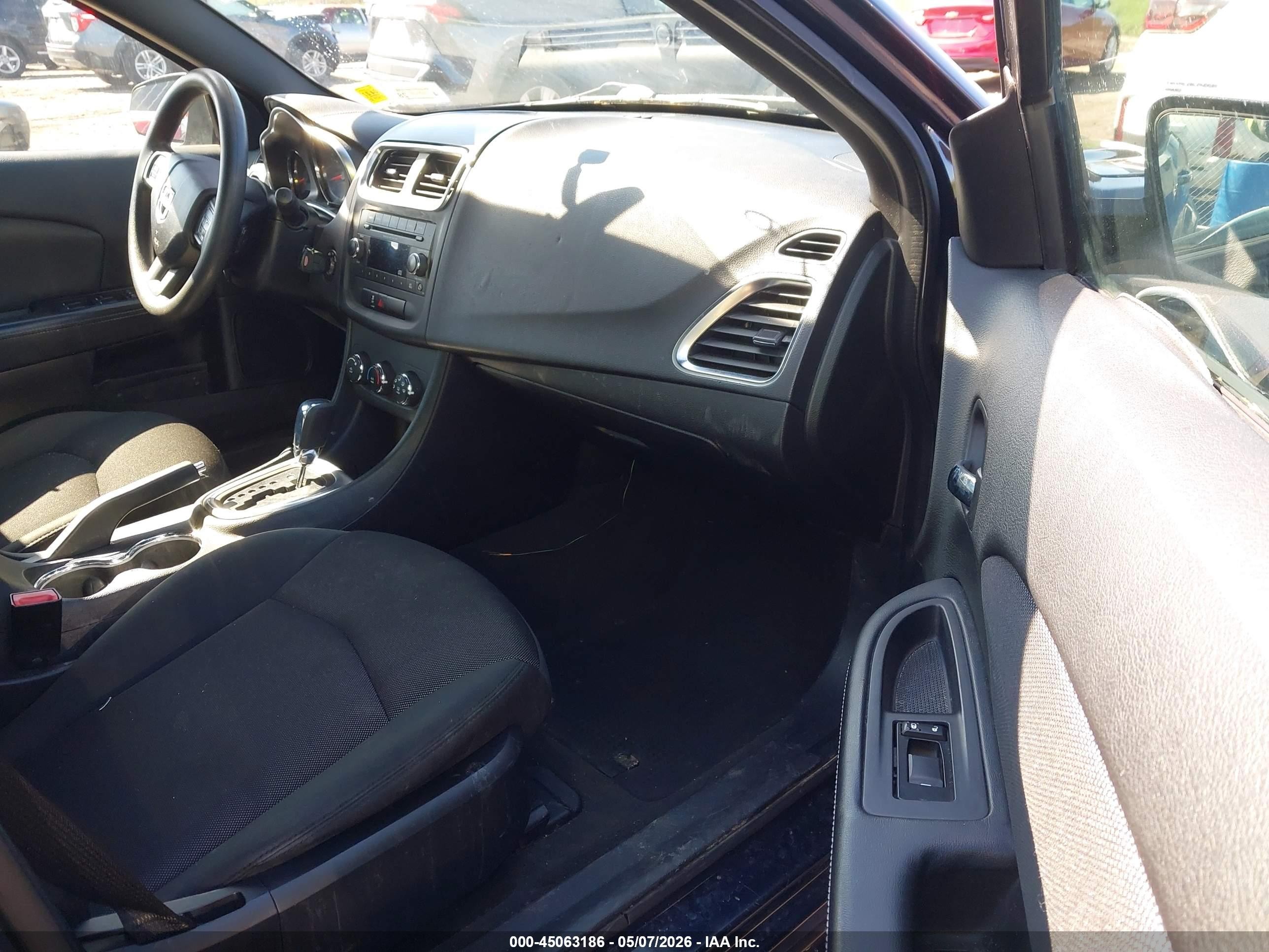 2012 Dodge Avenger Se Black vin: 1C3CDZABXCN165250
