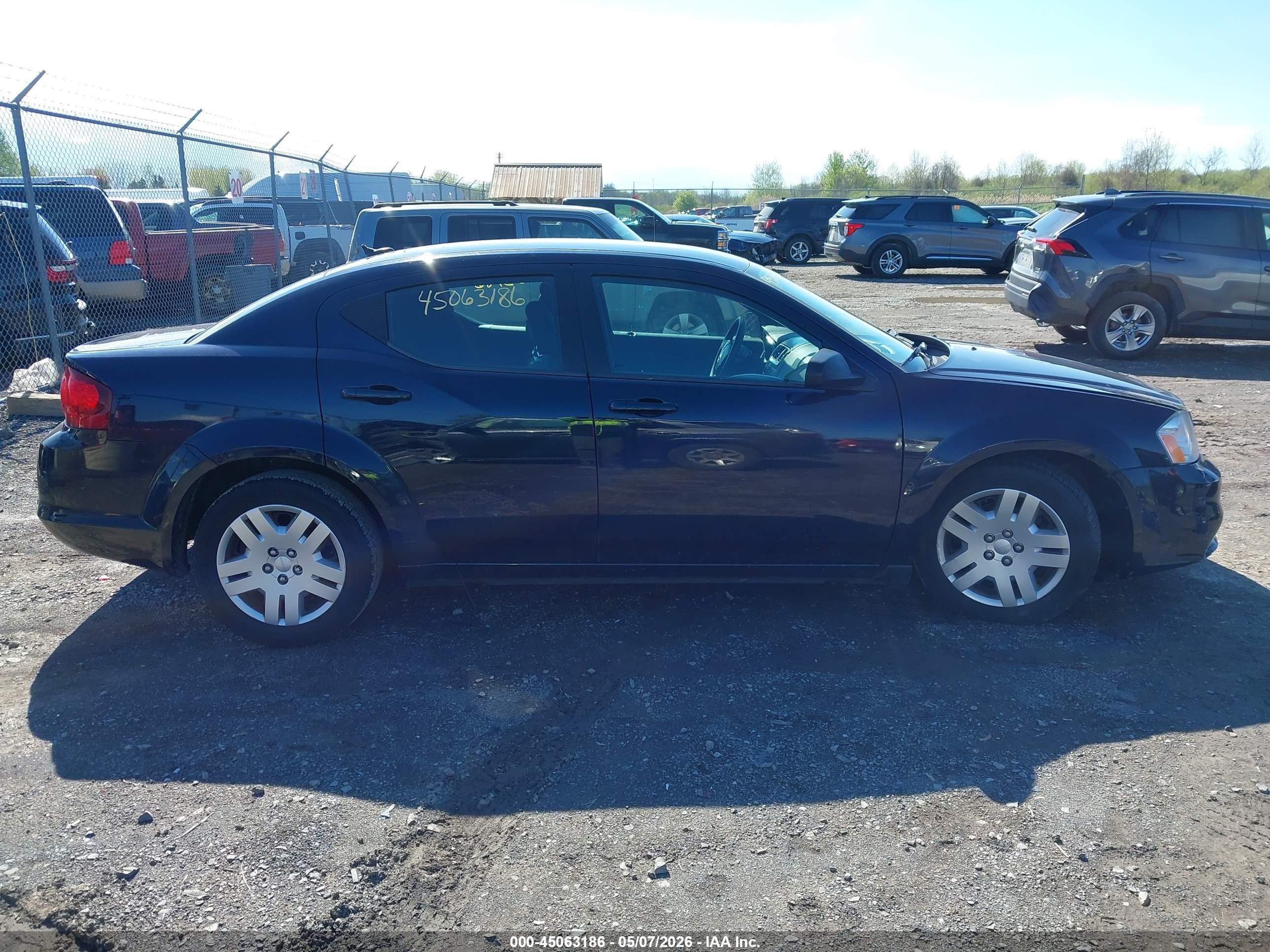 2012 Dodge Avenger Se Black vin: 1C3CDZABXCN165250