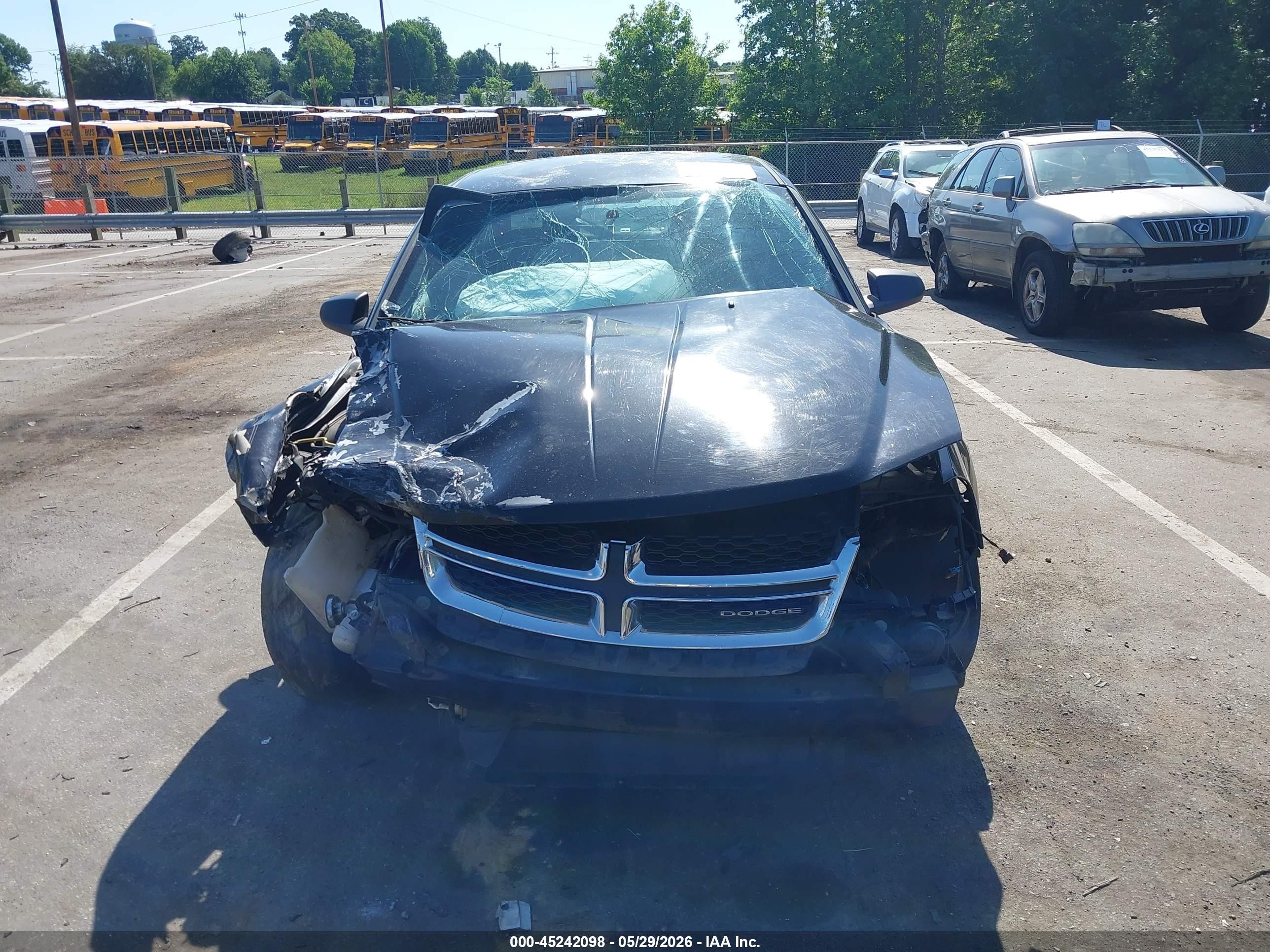 2012 Dodge Avenger Se Black vin: 1C3CDZABXCN171565