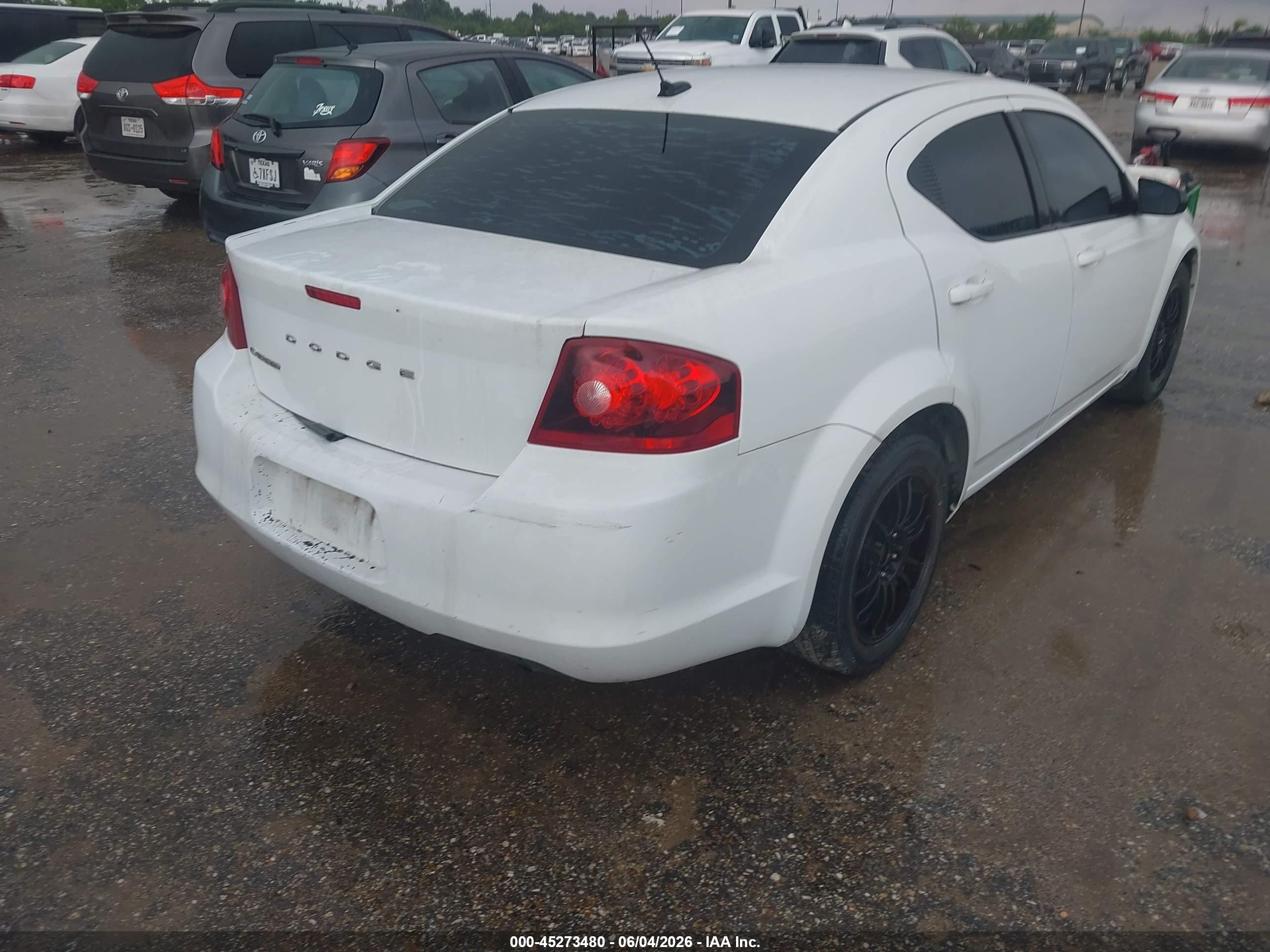 2012 Dodge Avenger Se White vin: 1C3CDZABXCN310447