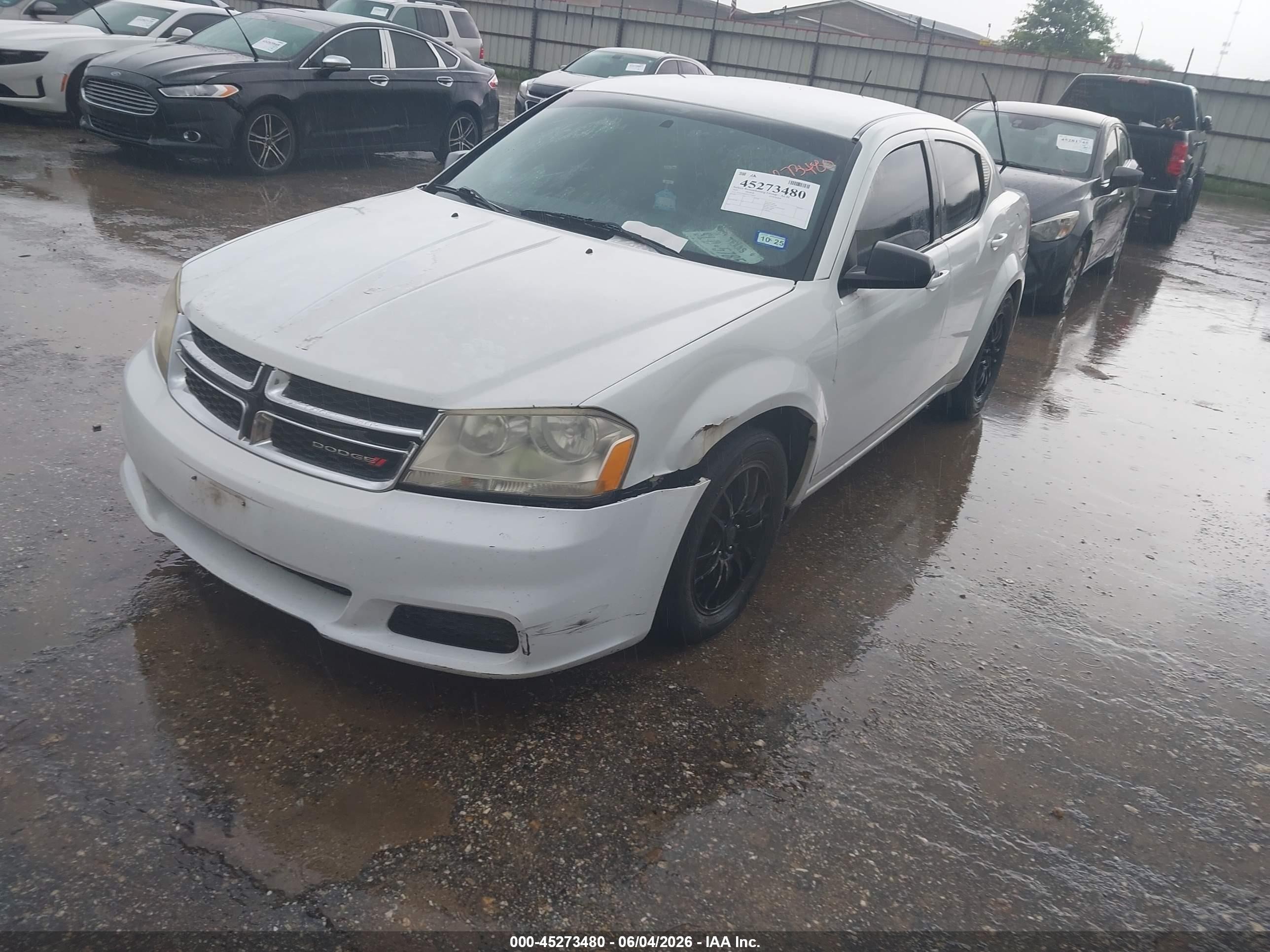 2012 Dodge Avenger Se White vin: 1C3CDZABXCN310447